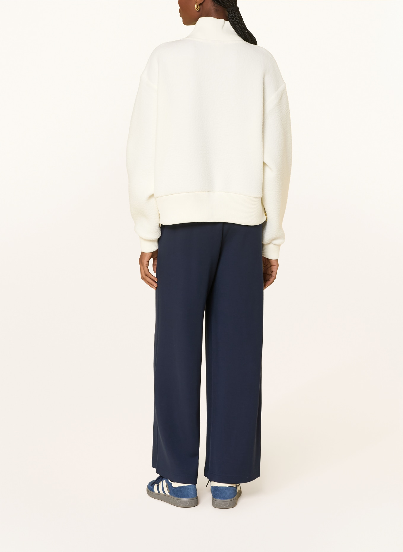 VARLEY MUMFORD fleece pullover: CREAM