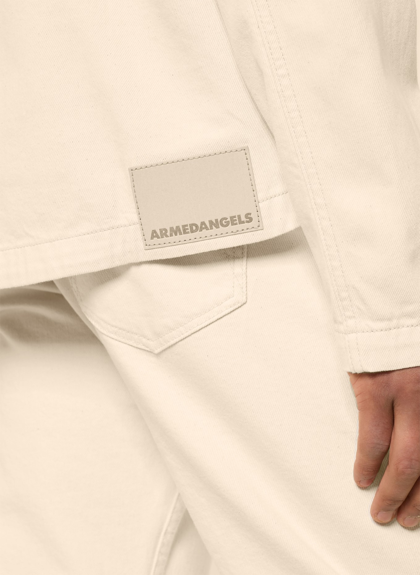 ARMEDANGELS Jeans-overshirt: ECRU