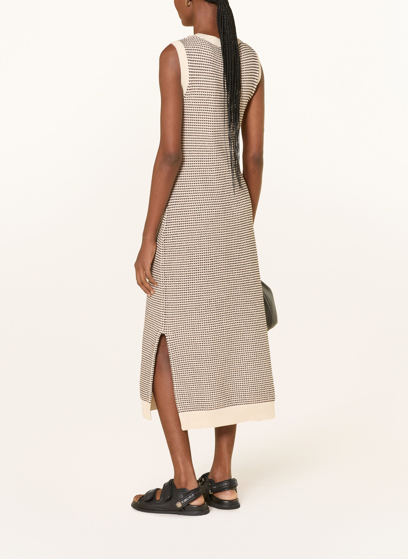 VARLEY Strickkleid SADIA: ECRU / HELLBRAUN / BRAUN