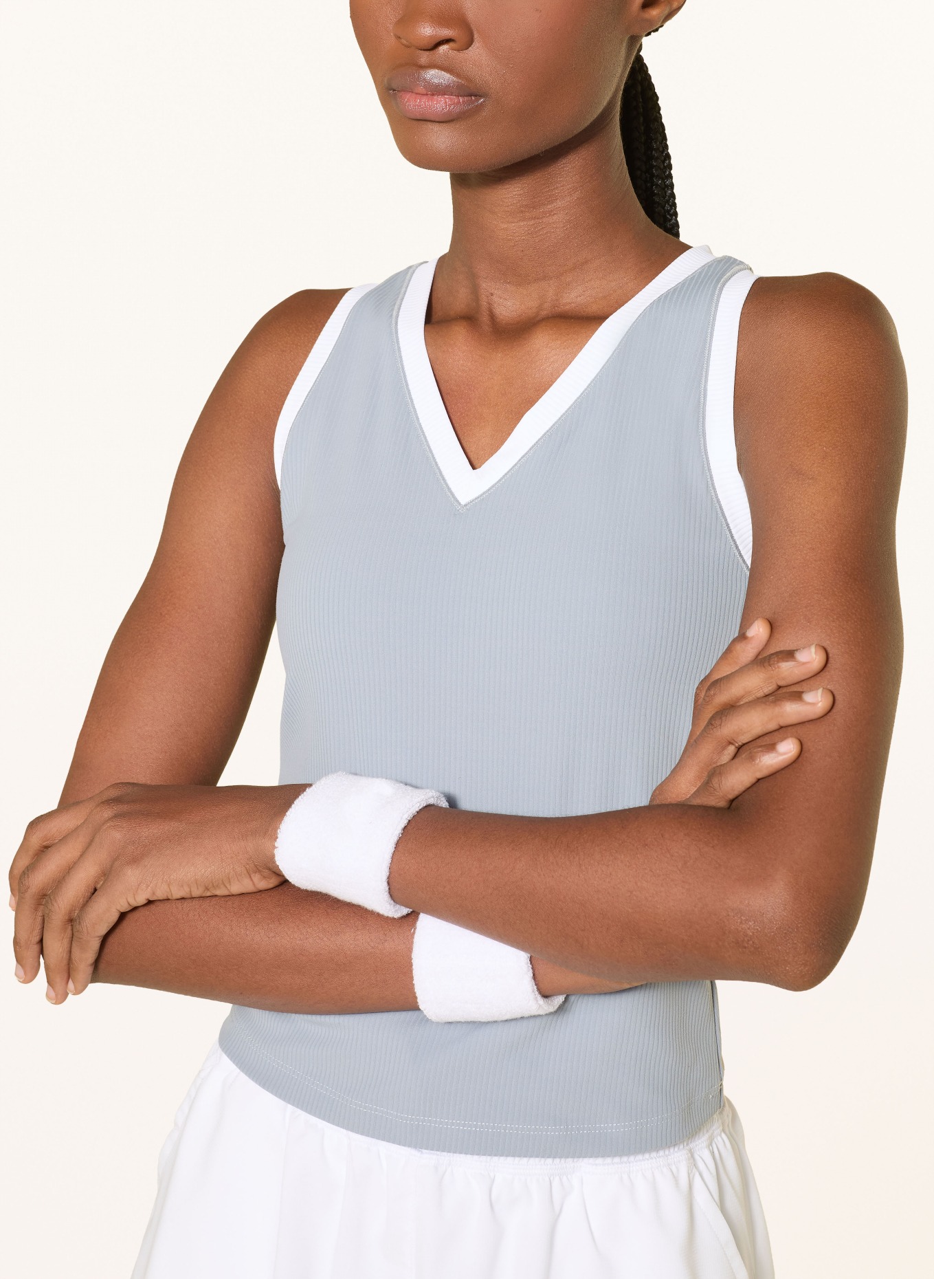 VARLEY Top CHIA: SZARONIEBIESKI / BIAŁY