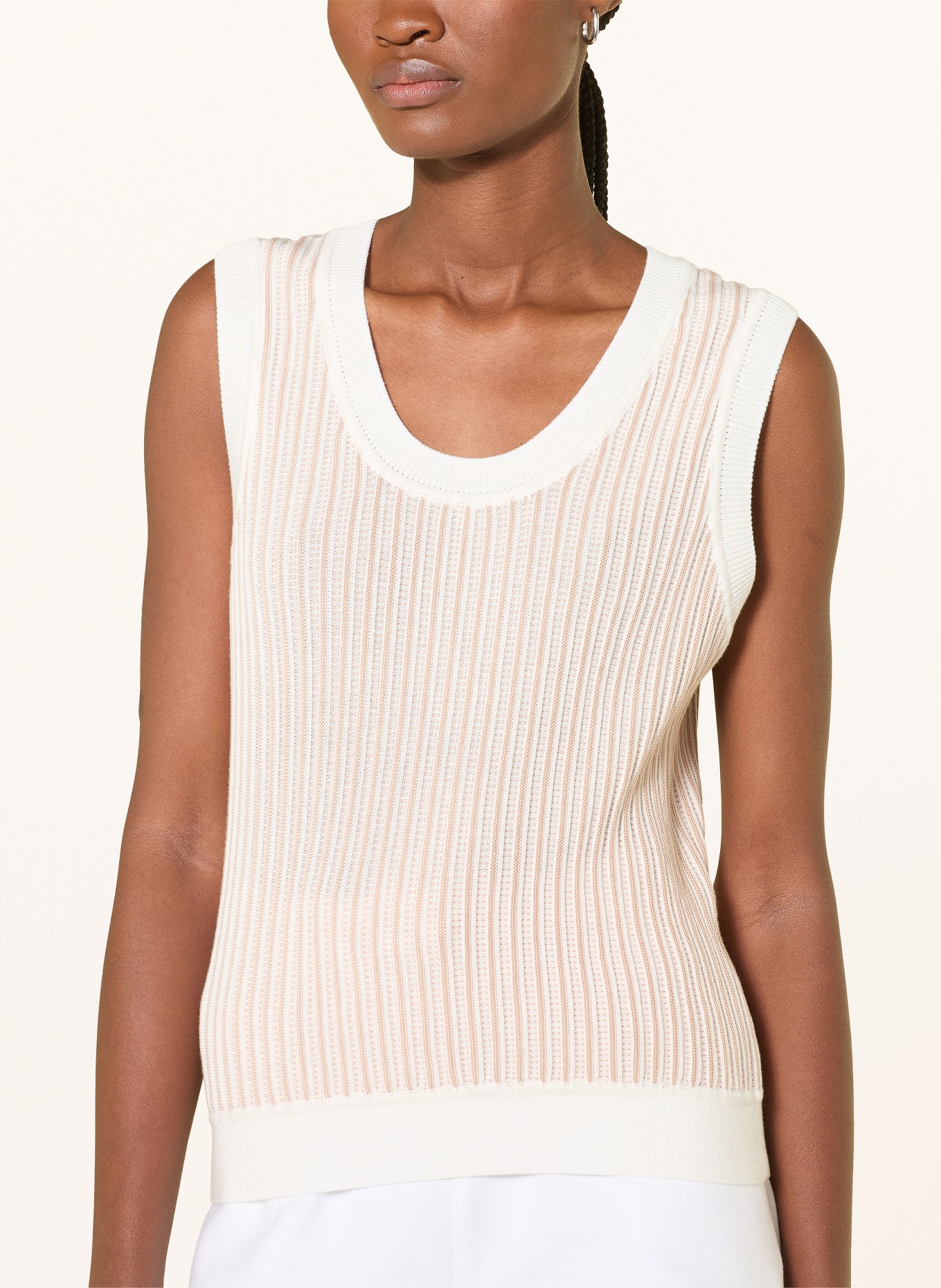 VARLEY Stricktop ALDCROFT: CREME / HELLBRAUN