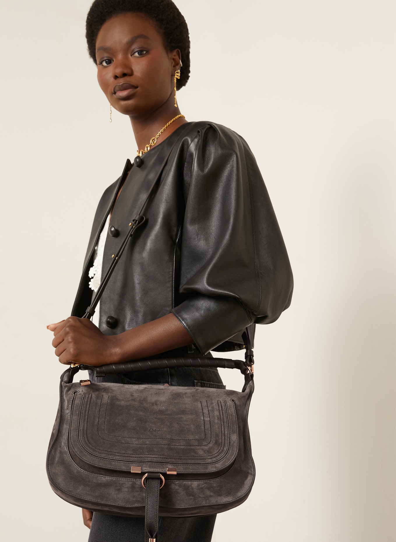 Chloé Handtasche MARCIE: KOHL BROWN