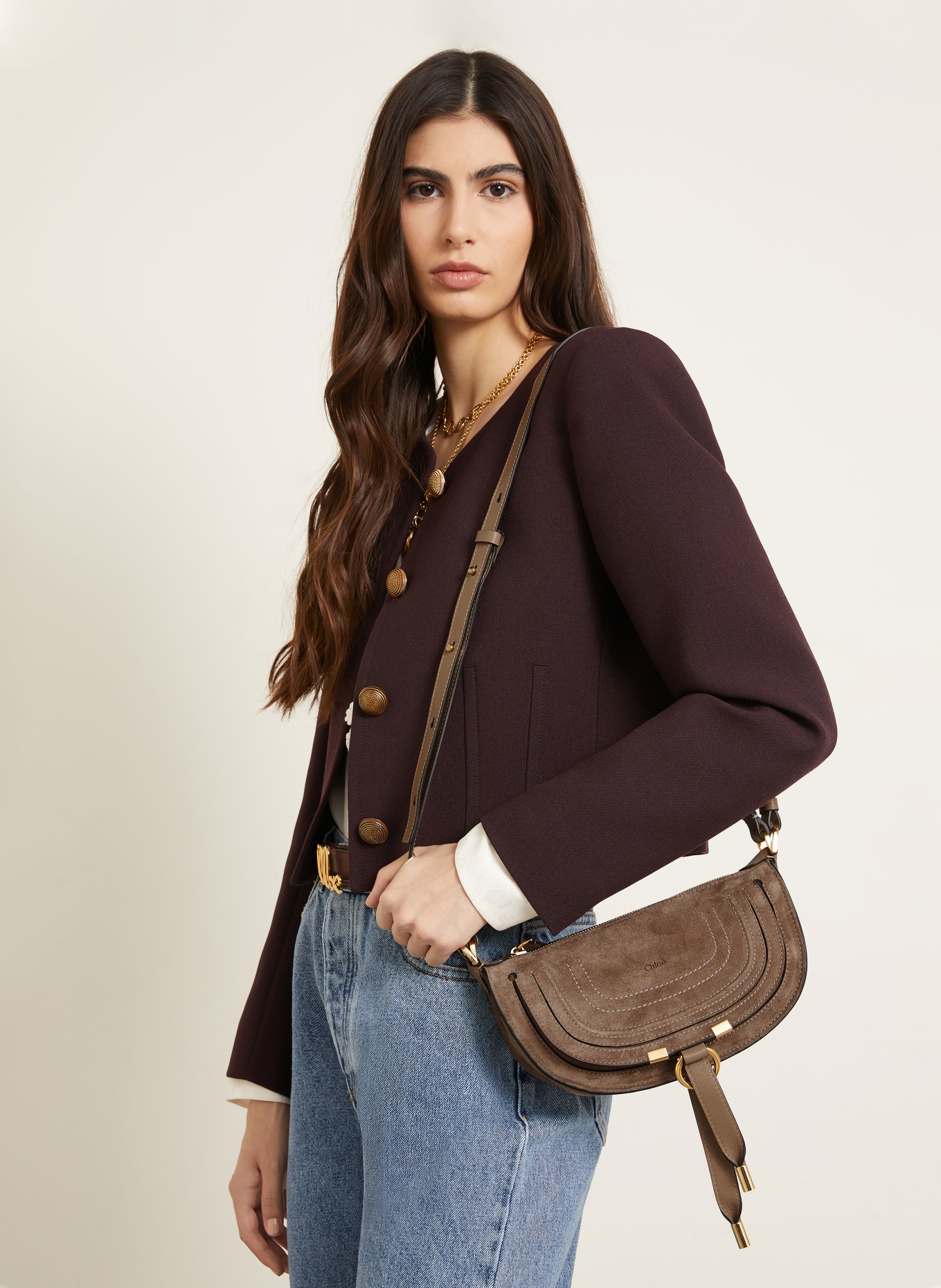 Chloé Handtasche MARCIE MINI: BOYISH BROWN
