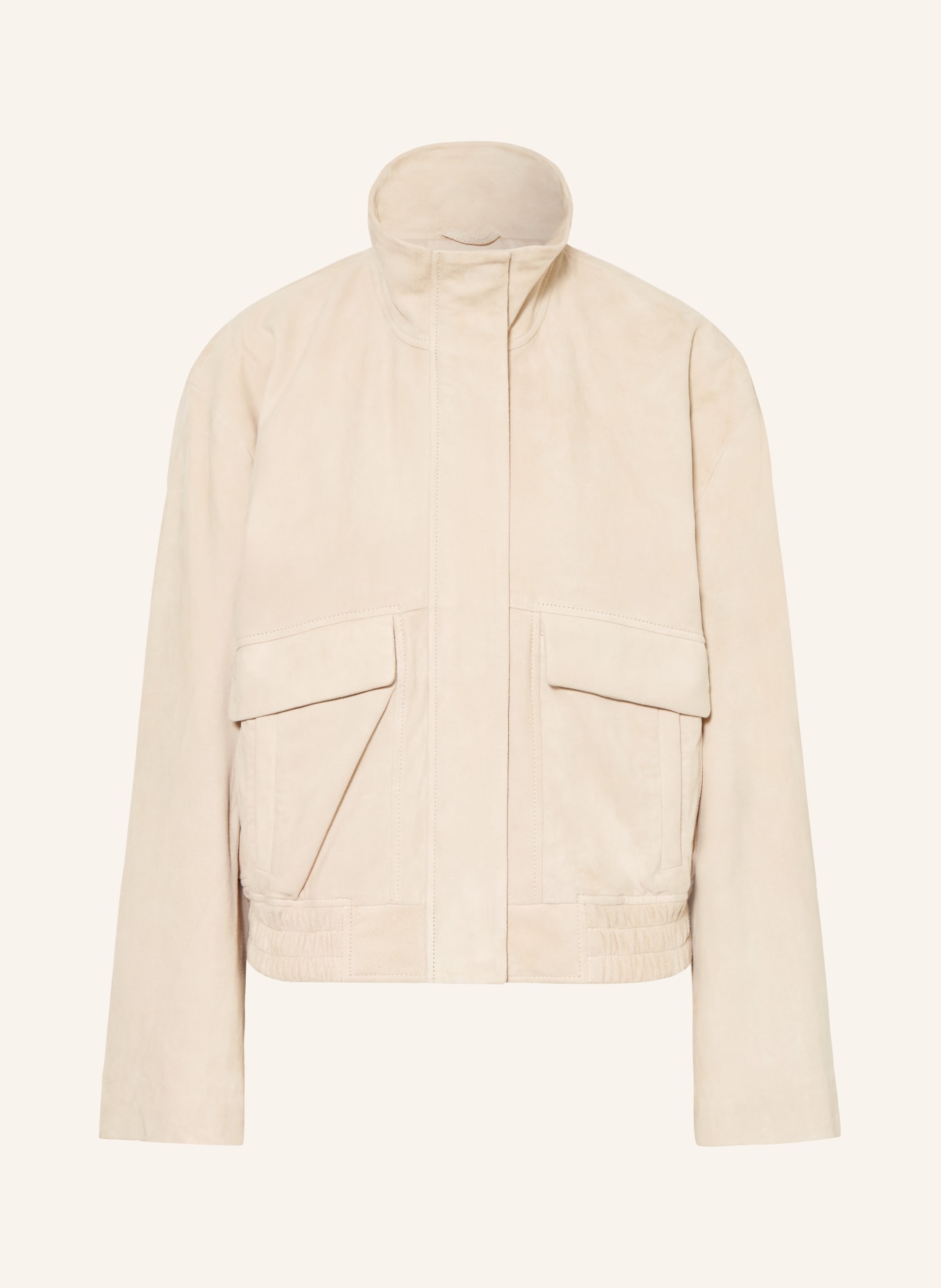 MRS & HUGS Lederjacke: BEIGE