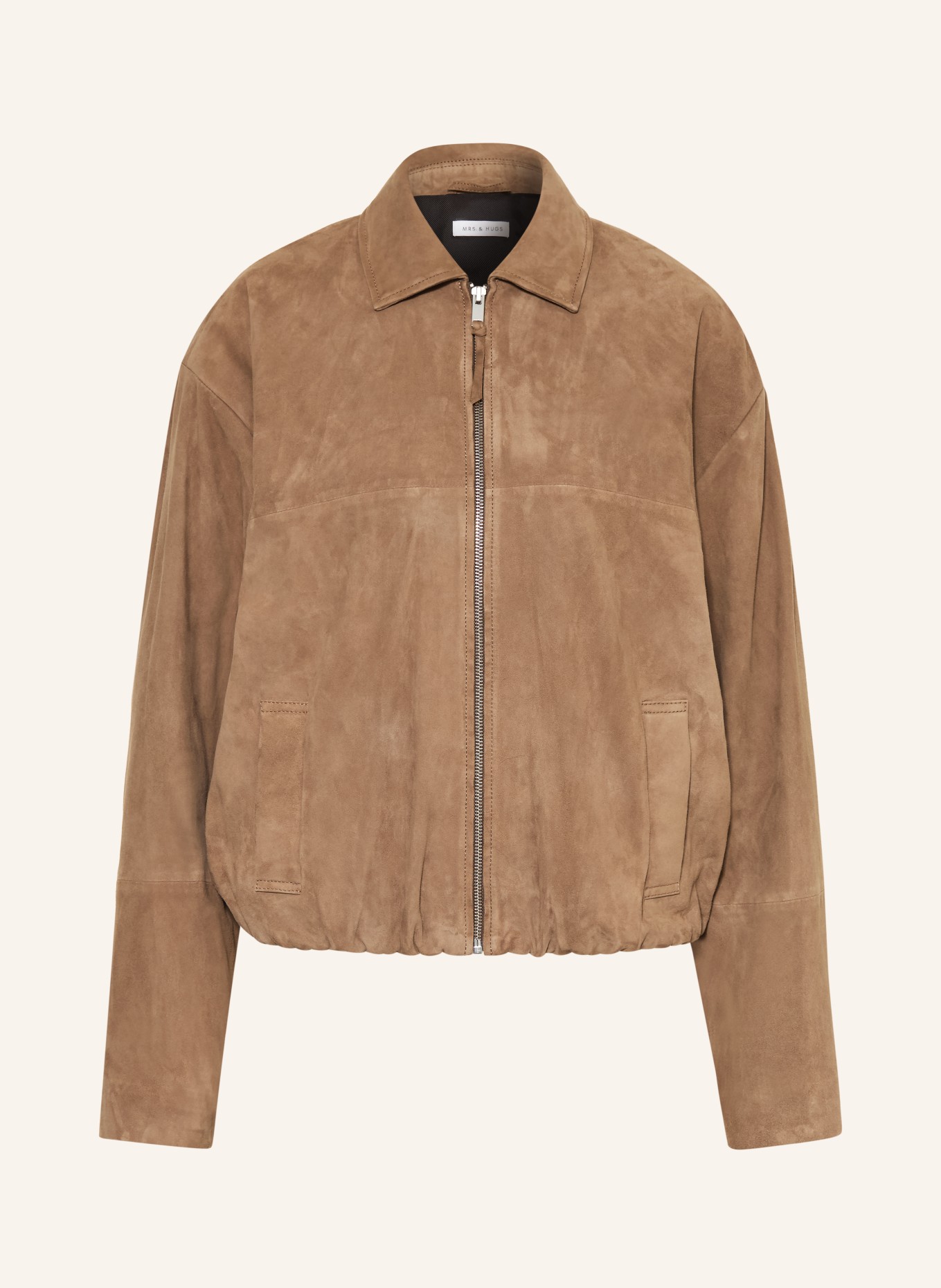 MRS & HUGS Lederjacke: COGNAC