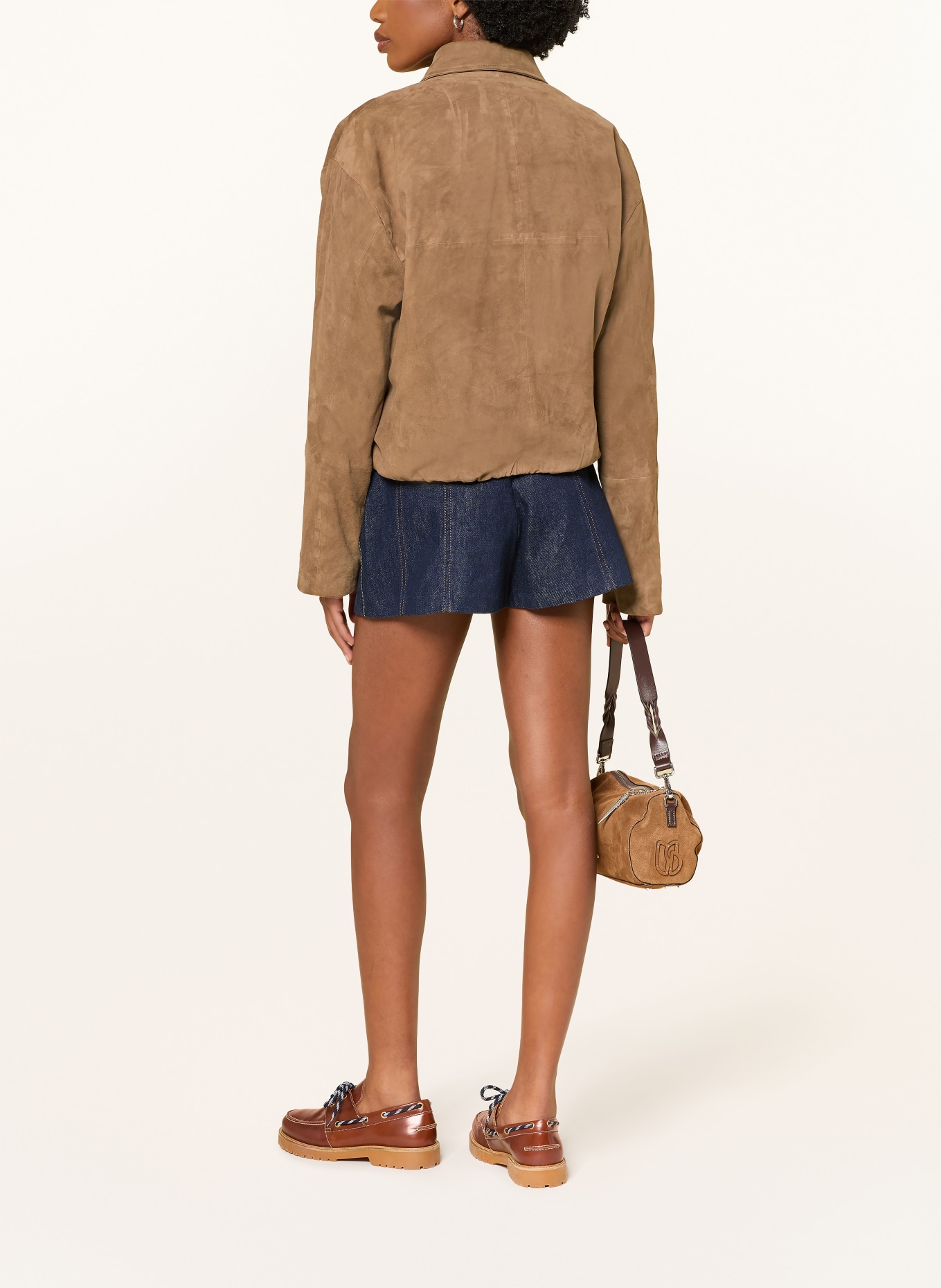 MRS & HUGS Lederjacke: COGNAC