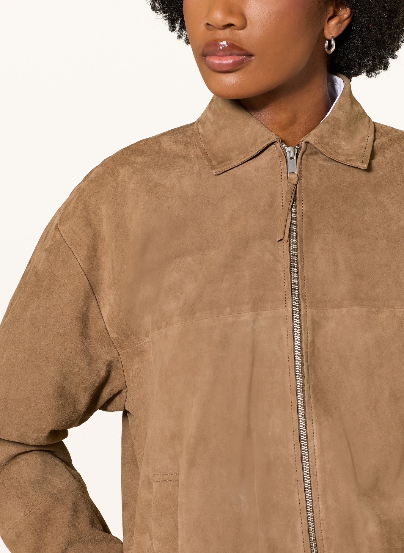 MRS & HUGS Lederjacke: COGNAC