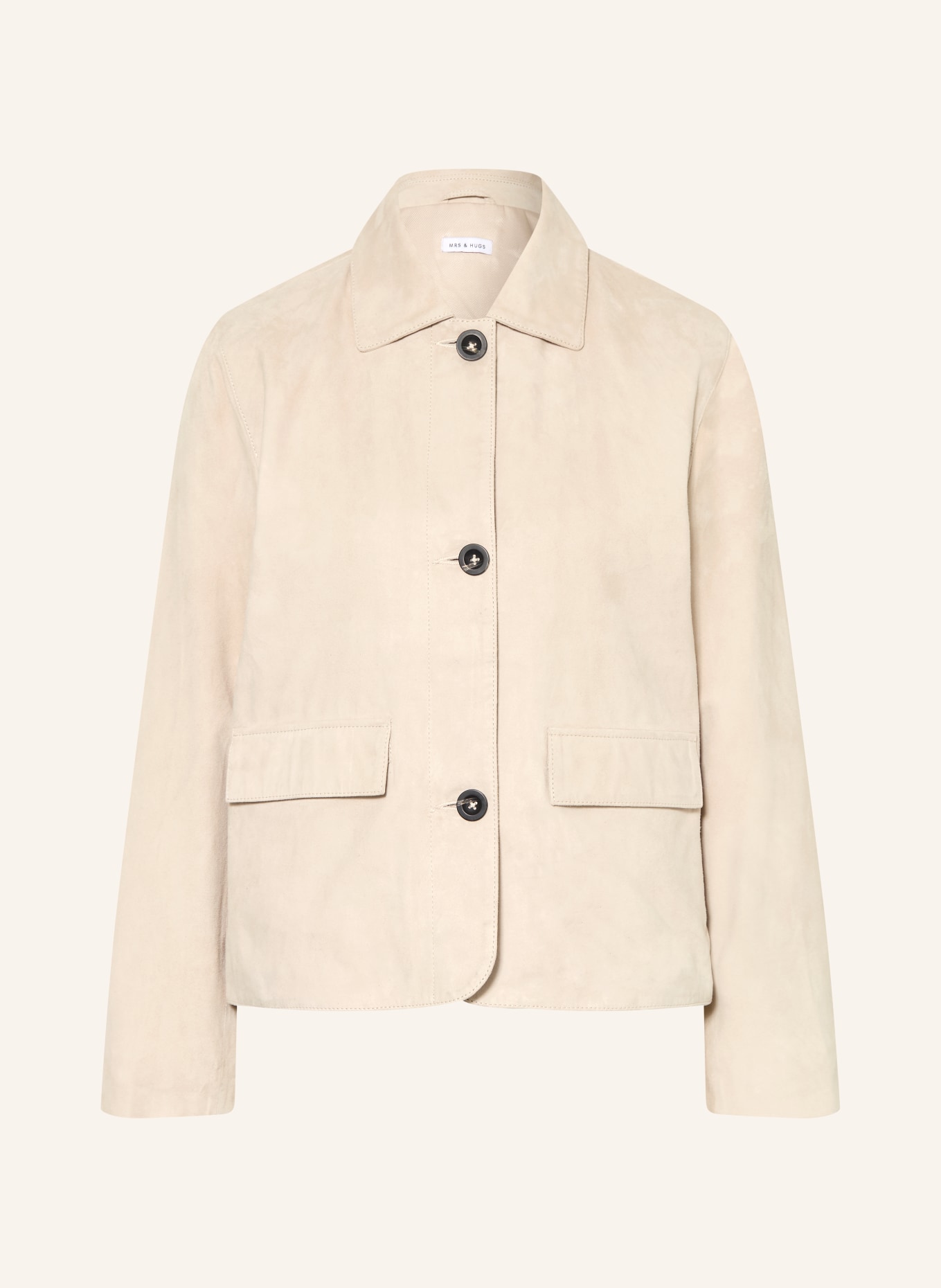 MRS & HUGS Lederjacke: BEIGE