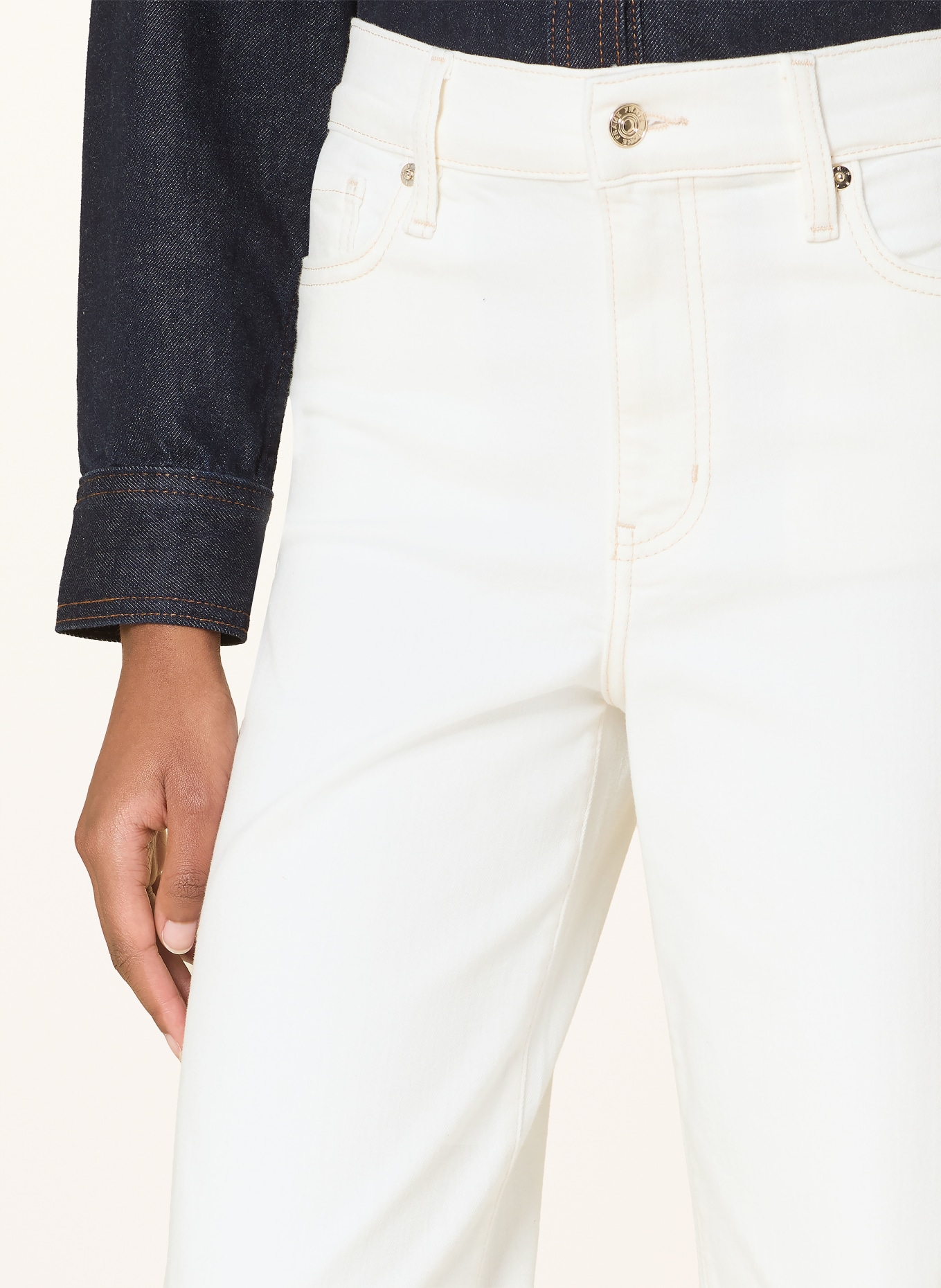 FRAME Straight Jeans LE SLIM PALAZZO: AUCL AU NATURAL CLEAN