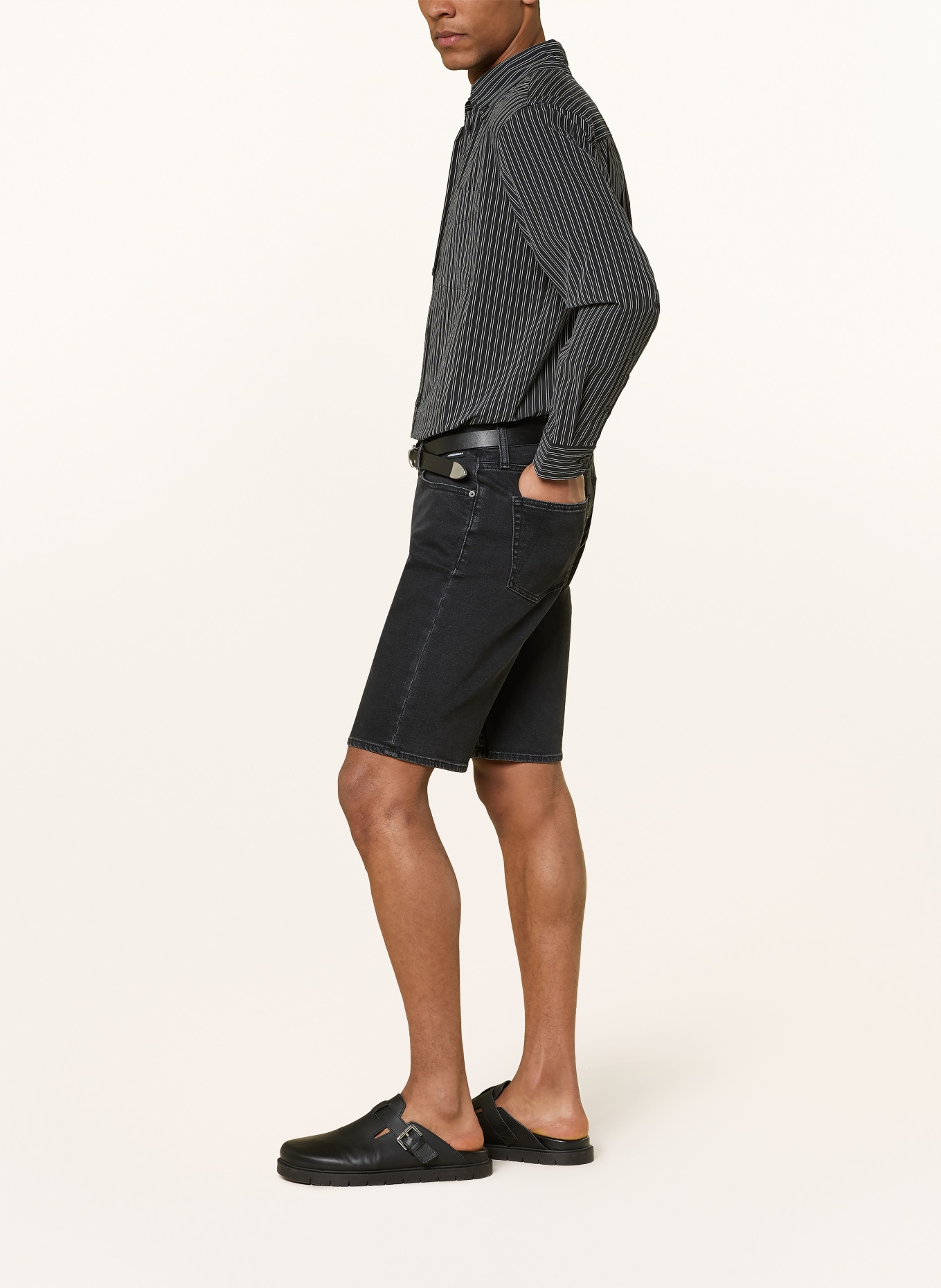 ARMEDANGELS Jeansshort NAAILO Slim Fit: 2438 black washed authentic