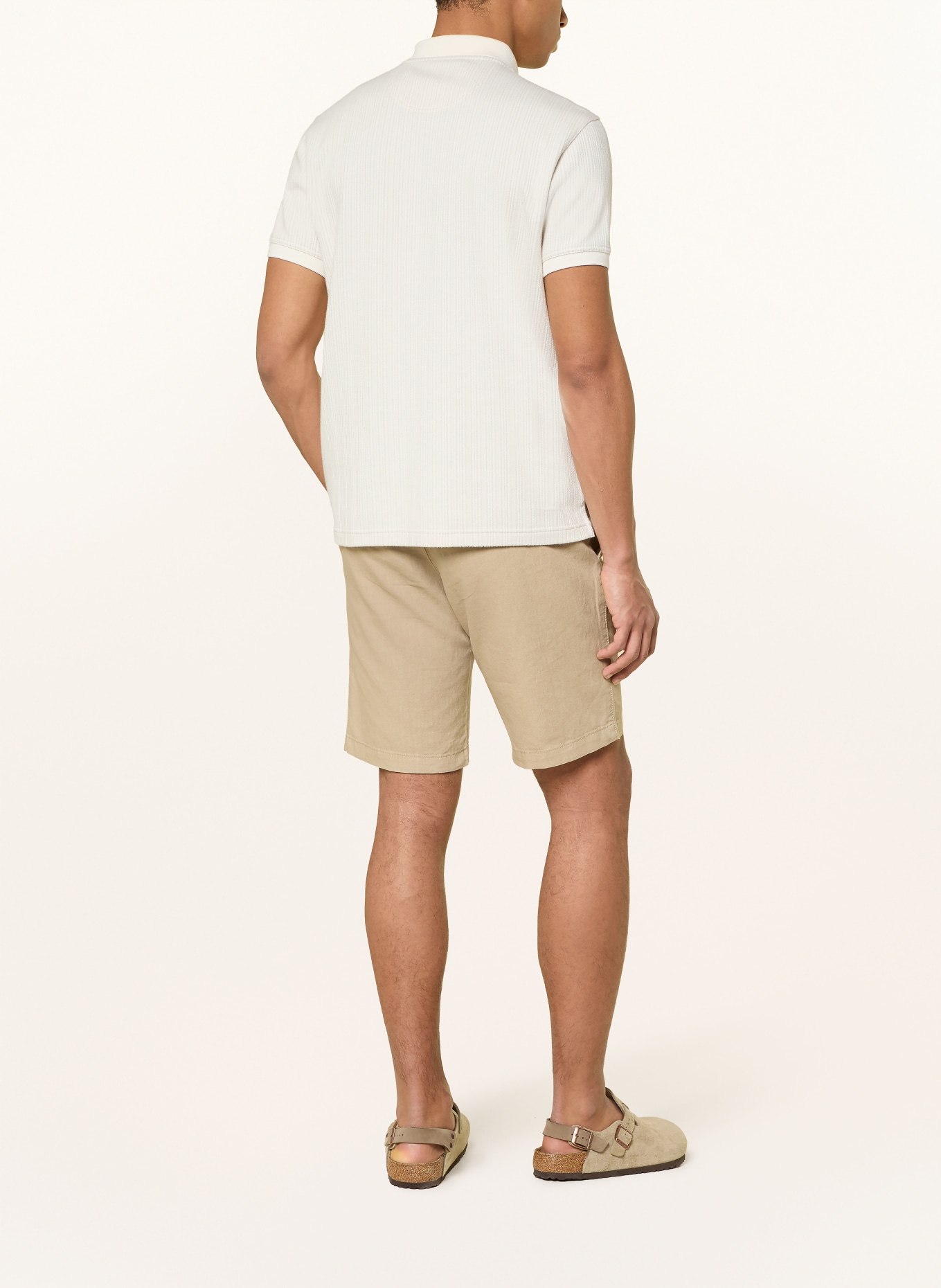Barbour Jersey-polotröja HARWORTH Tailored Fit: GRÄDDE / BEIGE