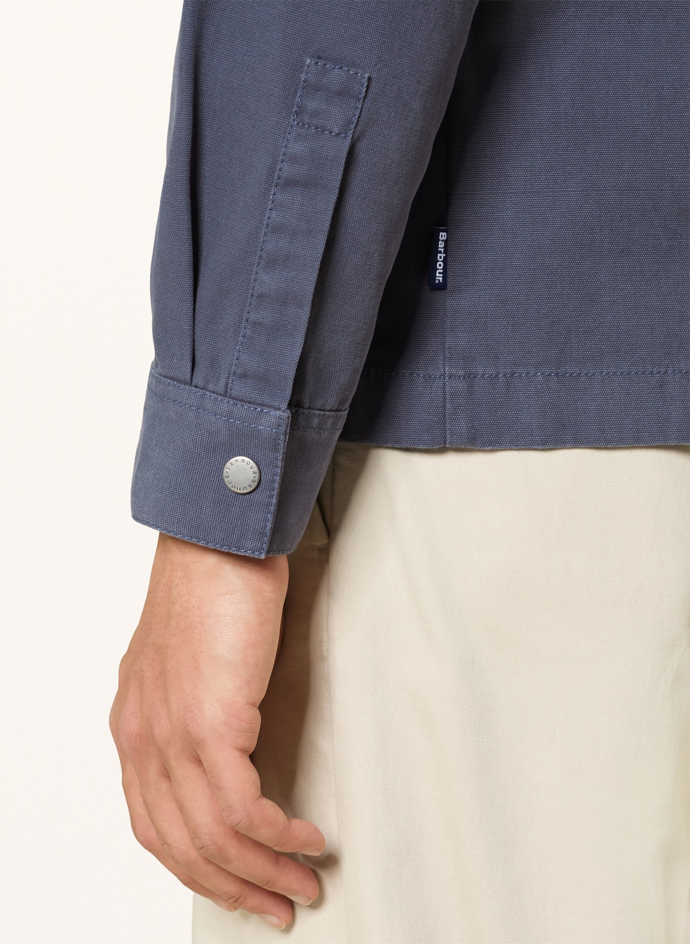Barbour Převlečná košile WETHERAL: TMAVĚ ŠEDÁ