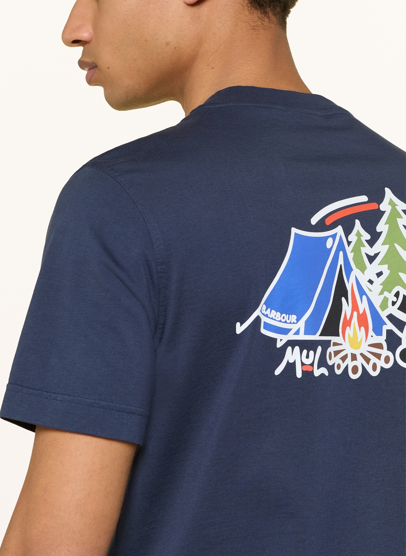 Barbour MUL CAMPING T-shirt: DARK BLUE