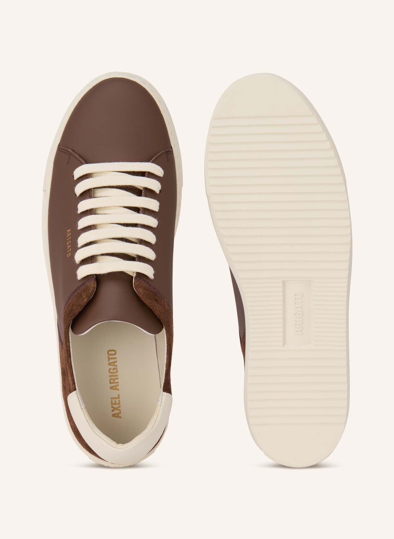AXEL ARIGATO sneaker: DARK BROWN / LIGHT GRAY