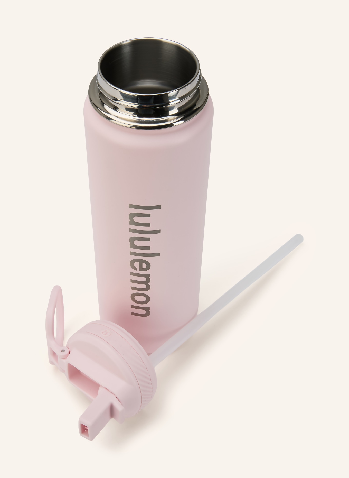 lululemon Trinkflasche BACK TO LIFE: ROSA / SILBER