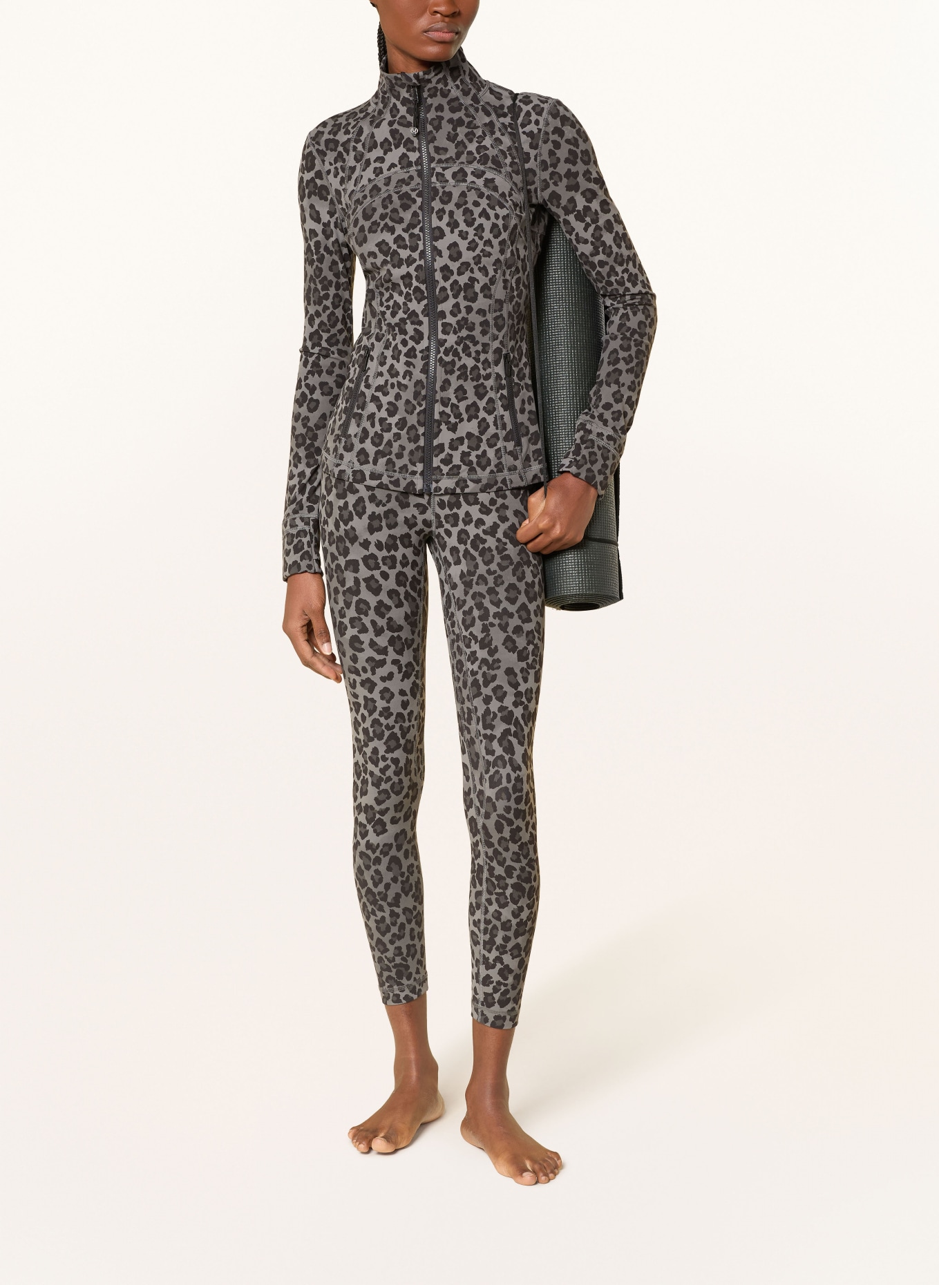 lululemon Yoga-Jacke DEFINE NULU™: GRAU / DUNKELGRAU / SCHWARZ