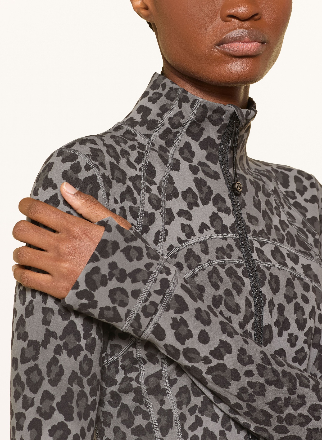 lululemon Yoga-Jacke DEFINE NULU™: GRAU / DUNKELGRAU / SCHWARZ