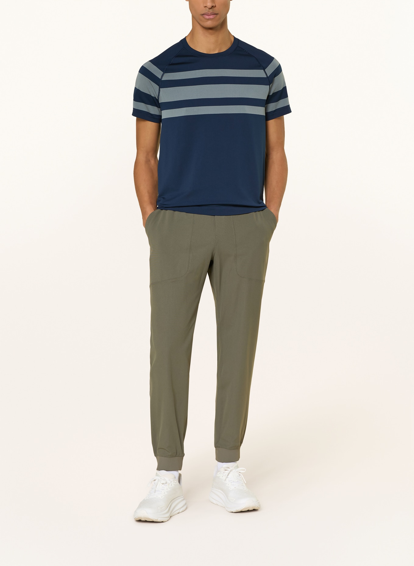 lululemon T-Shirt METAL VENT TECH: DUNKELBLAU / GRAU