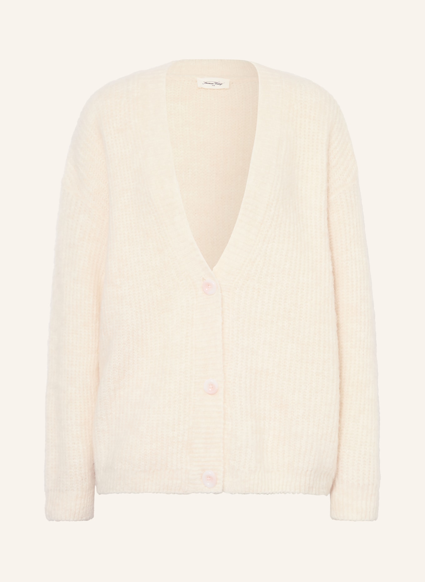 American Vintage Vest EAST met alpaca: CRÈME