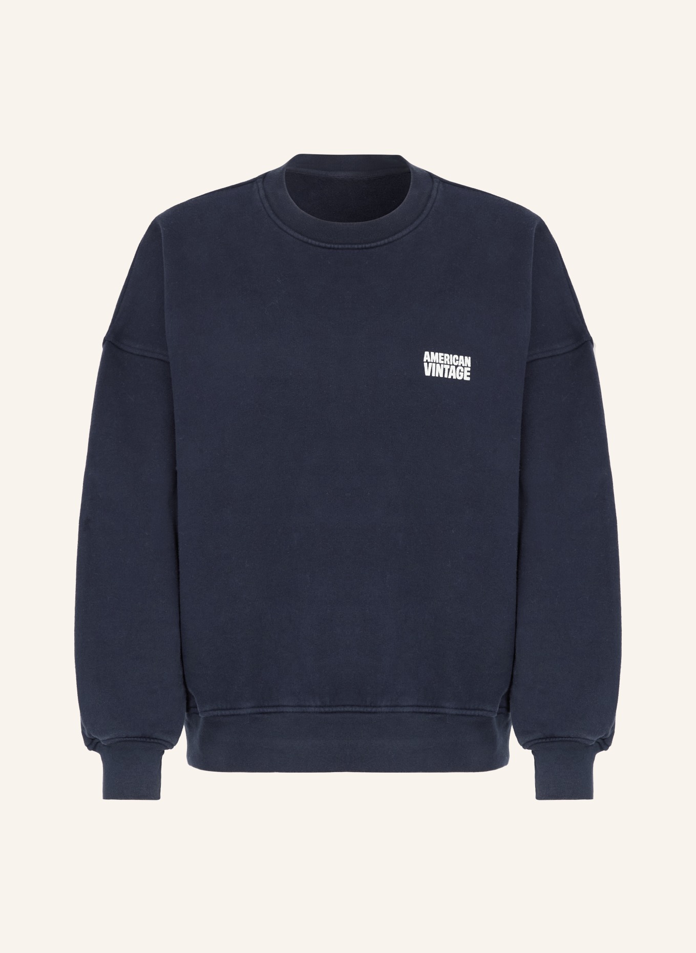 American Vintage Sweatshirt PLIZZY: DONKERBLAUW