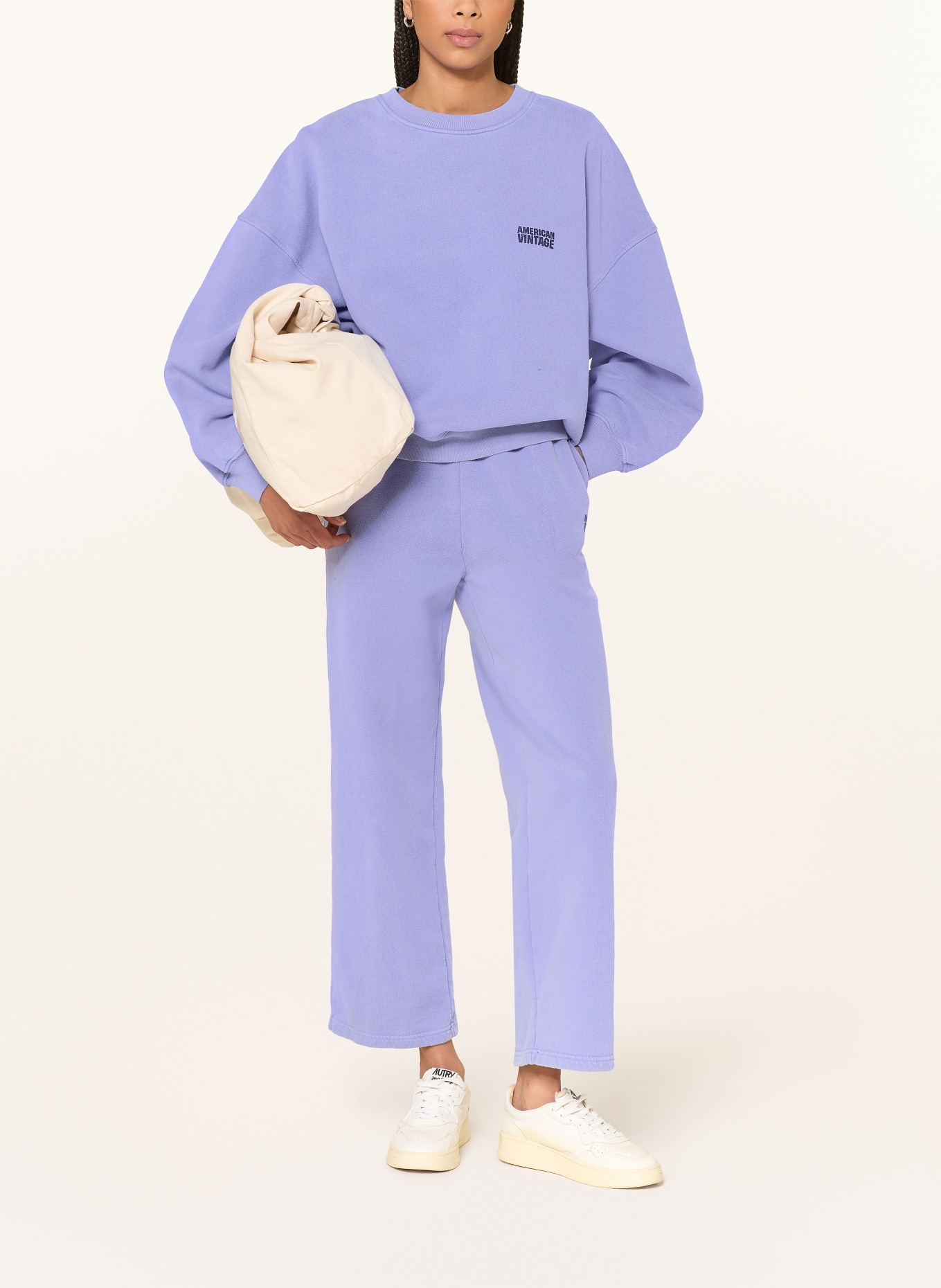 American Vintage Mikina PLIZZY: FIALOVÁ