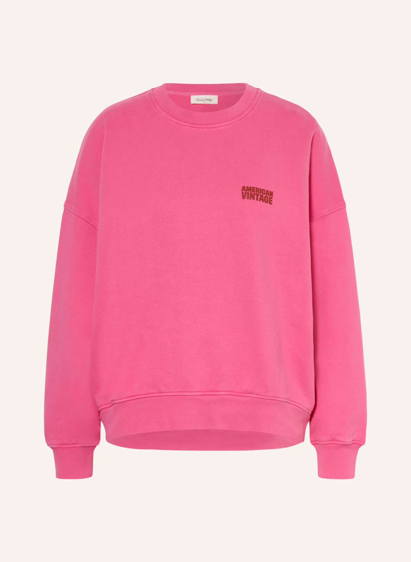 American Vintage Mikina PLIZZY: RŮŽOVÁ