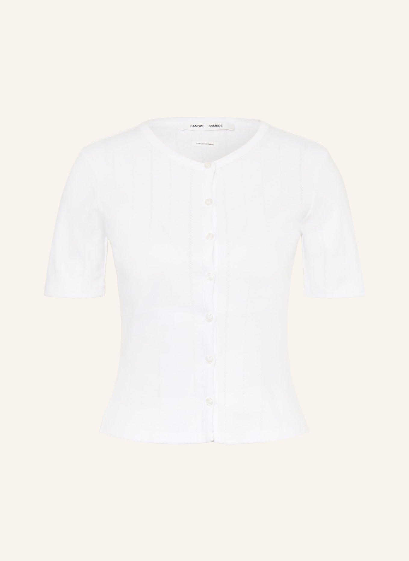 SAMSØE  SAMSØE Strickjacke SAJUNI: WEISS