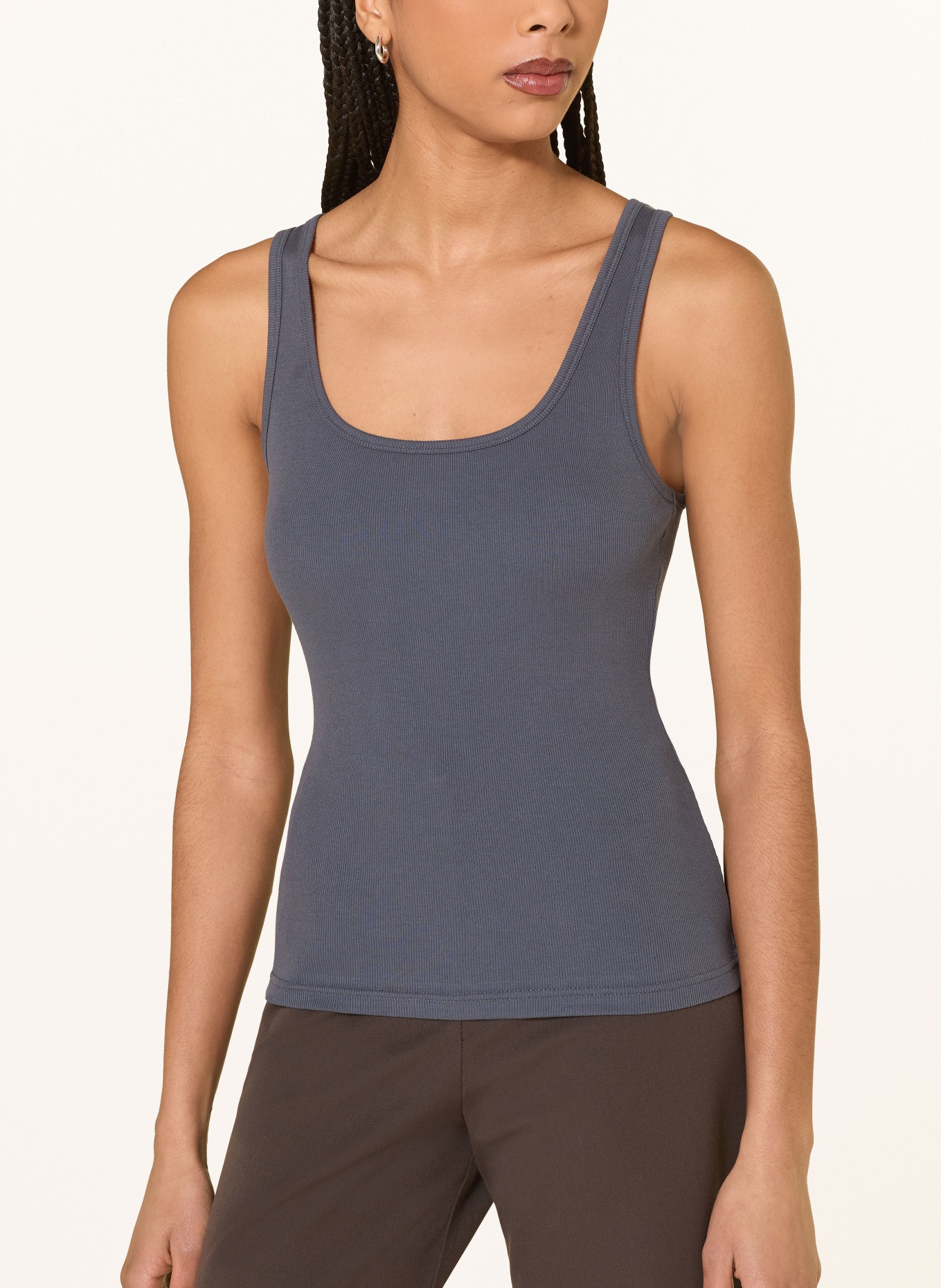 SAMSØE  SAMSØE Top SAAMANZA: DUNKELGRAU