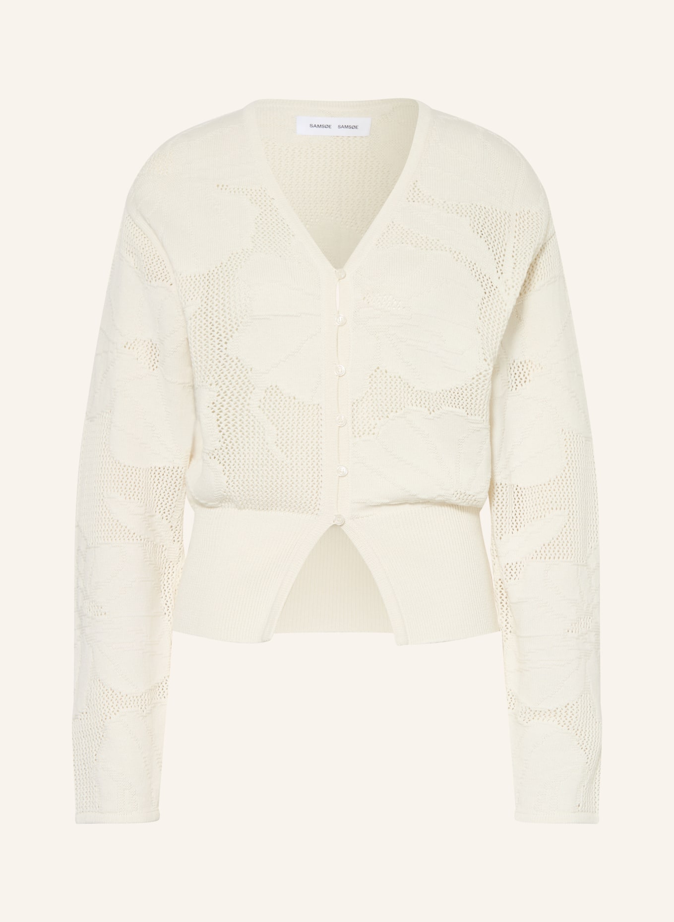 SAMSØE  SAMSØE Strickjacke SAPOPPIE: CREME