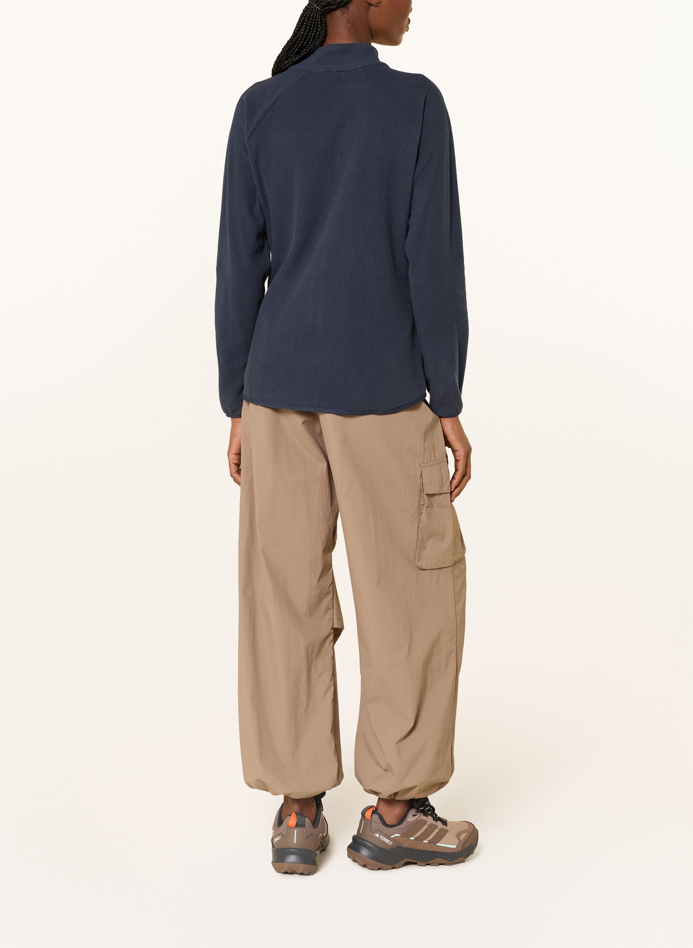 me°ru' Fleecová bunda OHOPE: TMAVĚ MODRÁ