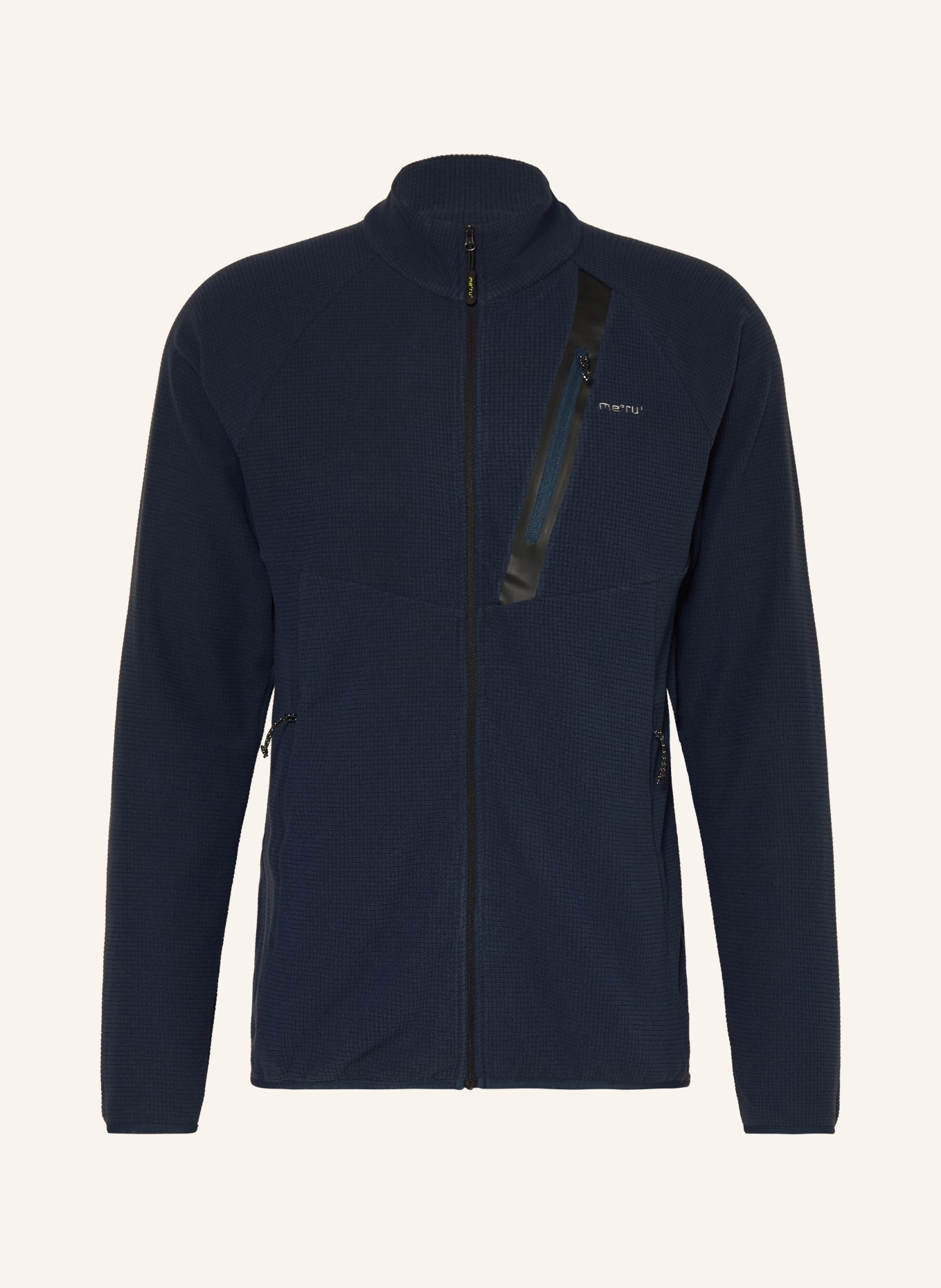 me°ru' Fleecejacke OHOPE: DUNKELBLAU / SCHWARZ