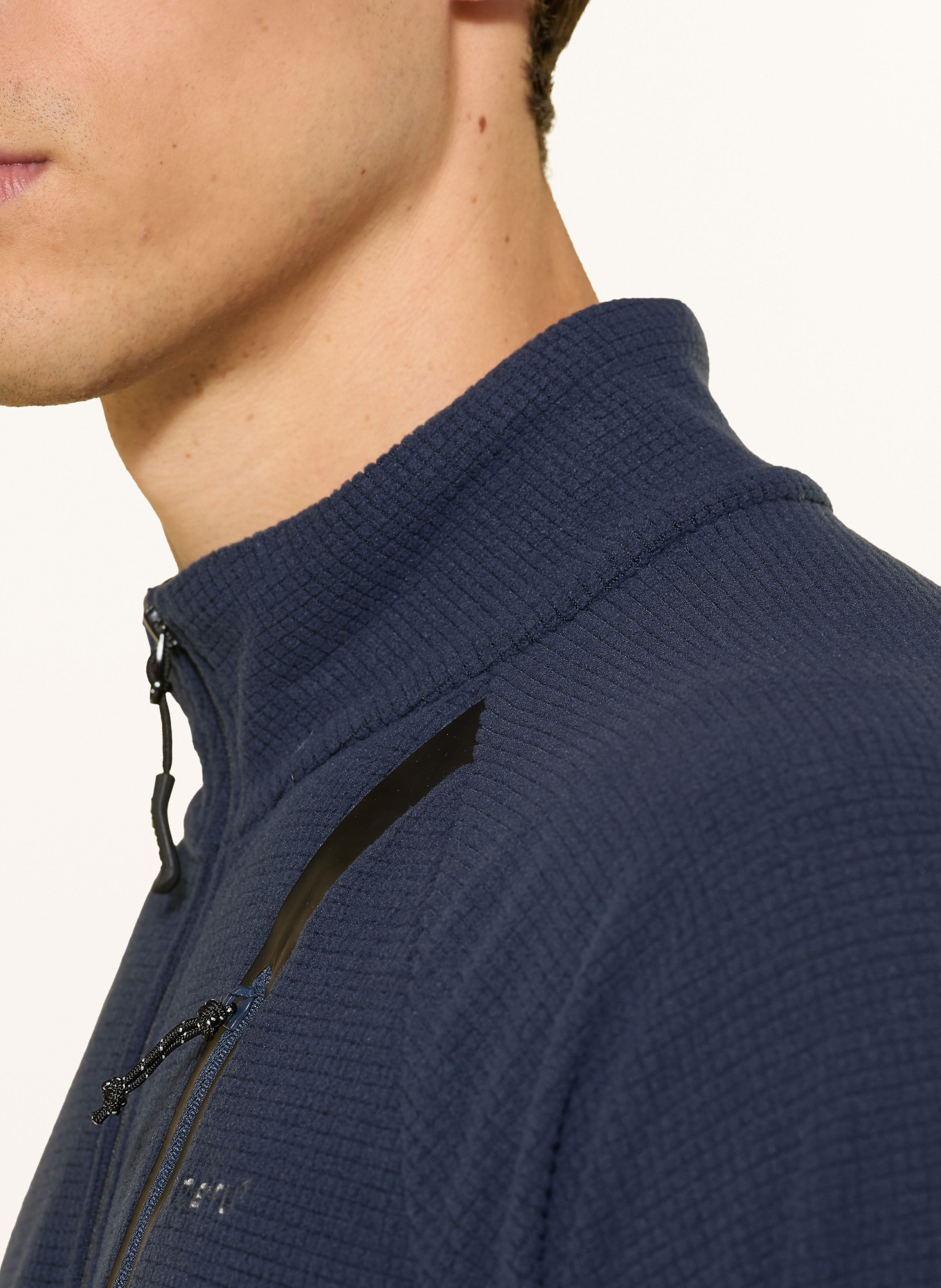 me°ru' Fleecejacke OHOPE: DUNKELBLAU / SCHWARZ