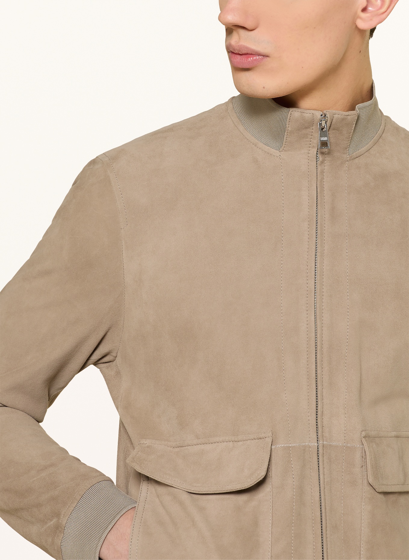 DUNO Kožená bunda OCTANE: BÉŽOVÁ