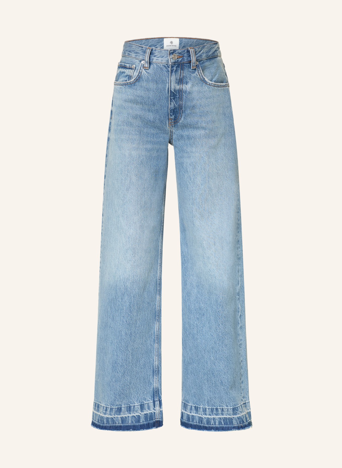 ANINE BING Wide Leg Jeans LEWIS: CASPIAN BLUE WASHED BLUE