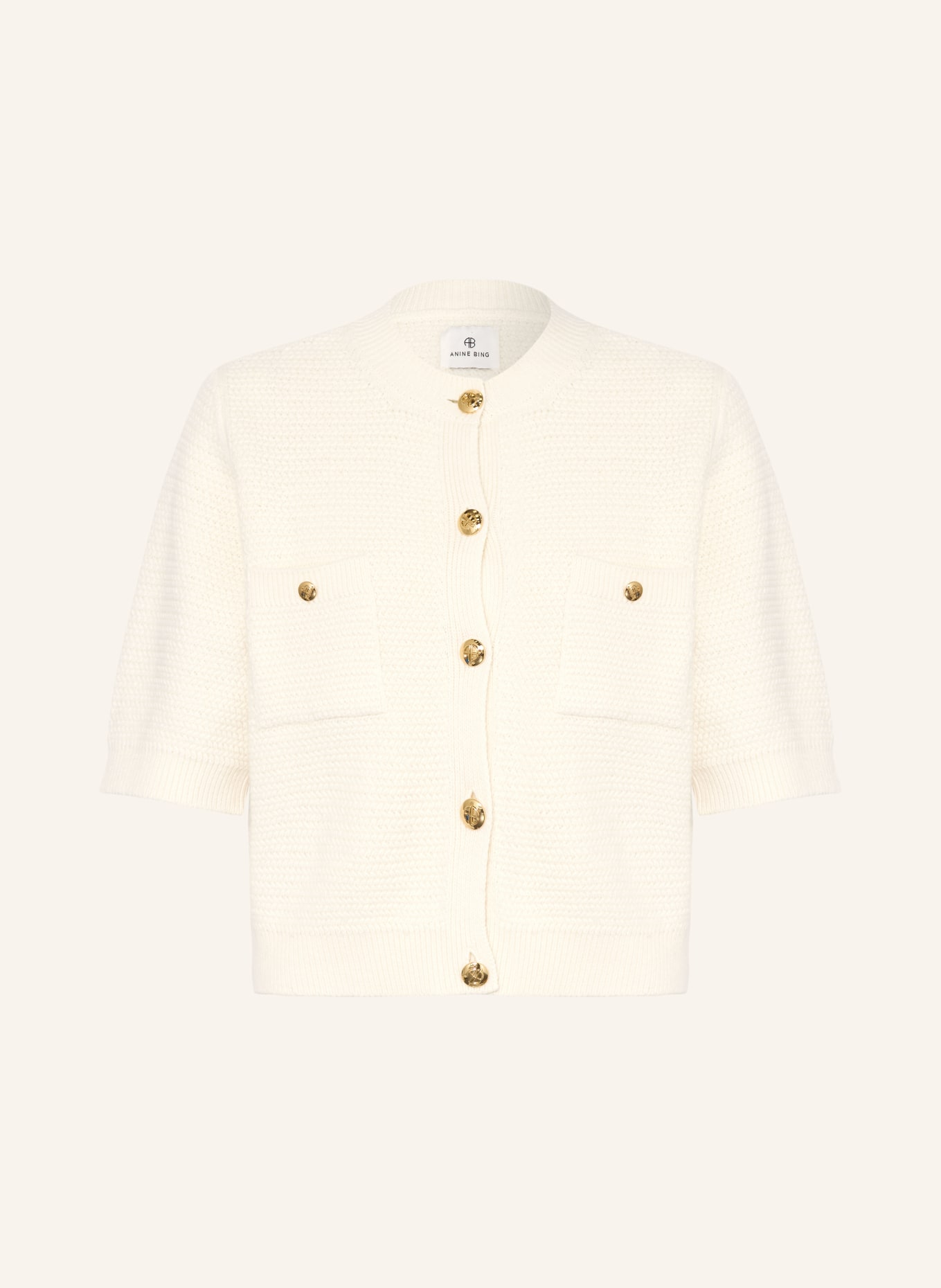 ANINE BING CHRISTA cardigan: ECRU