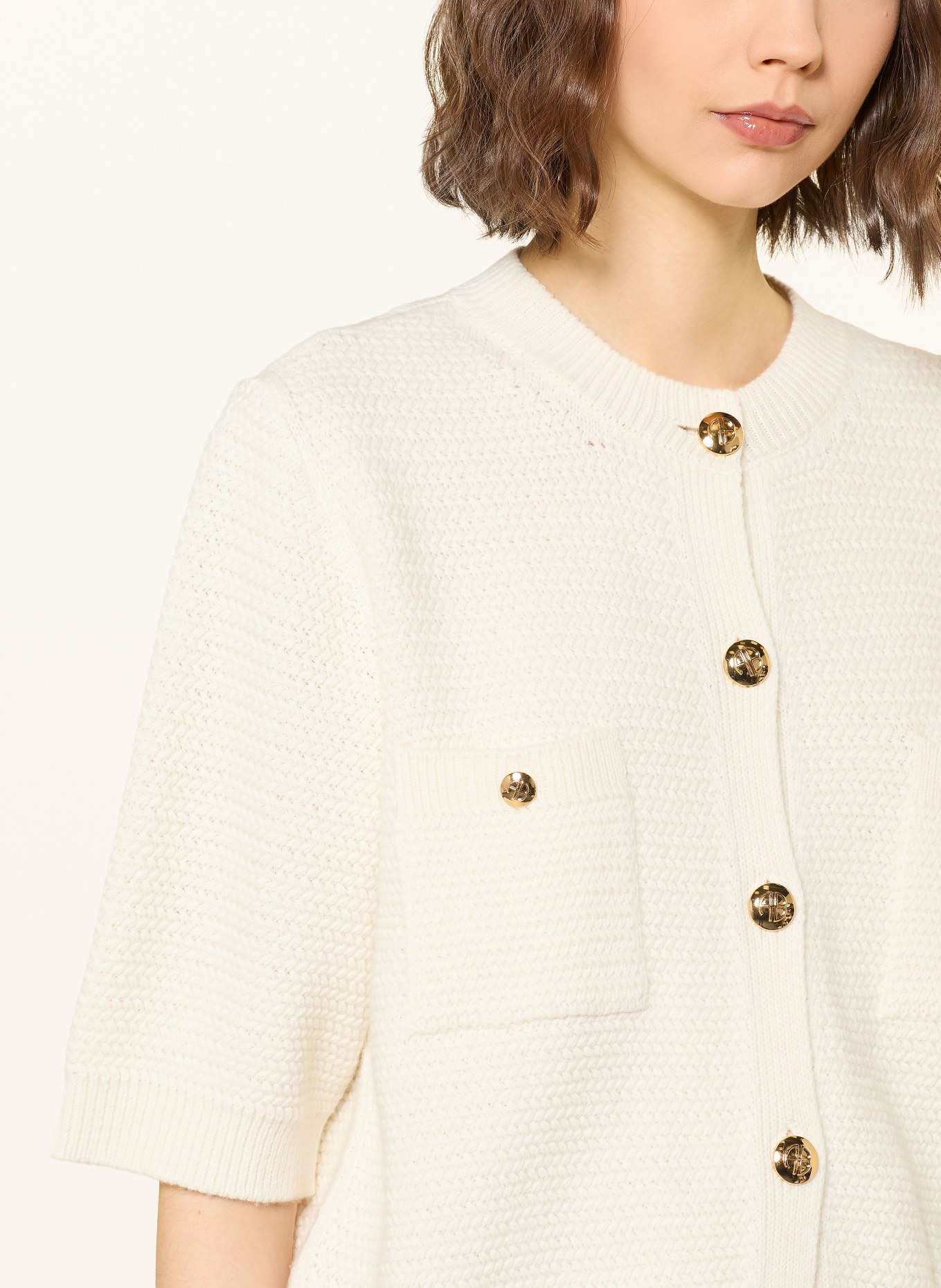ANINE BING CHRISTA cardigan: ECRU