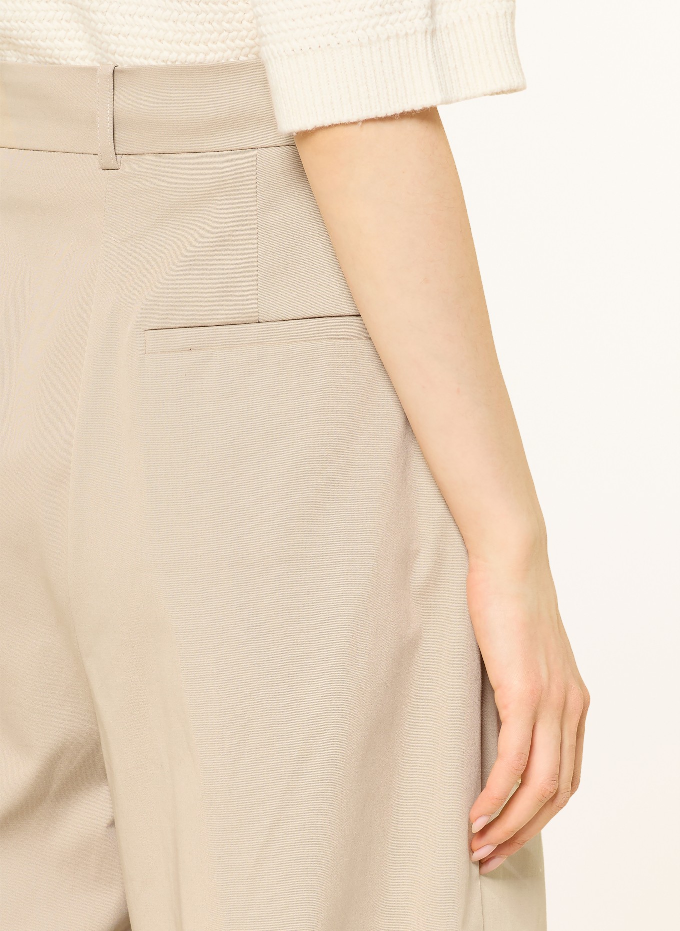 ANINE BING Kalhoty Marlene LOU: BÉŽOVÁ