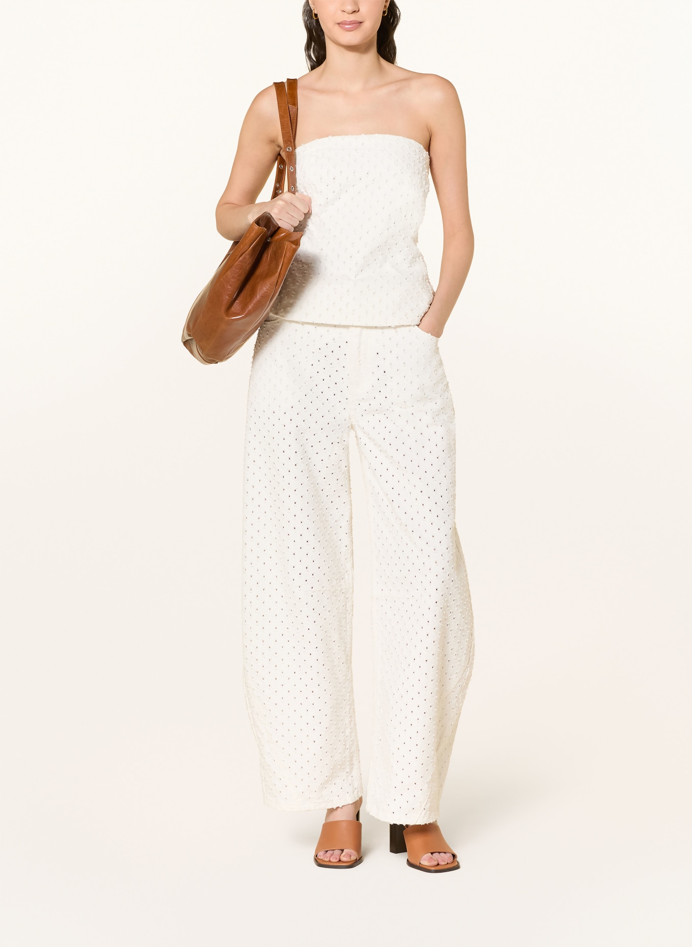 SOFIE SCHNOOR Barrel jeans TOMIRSW: 0101 off white