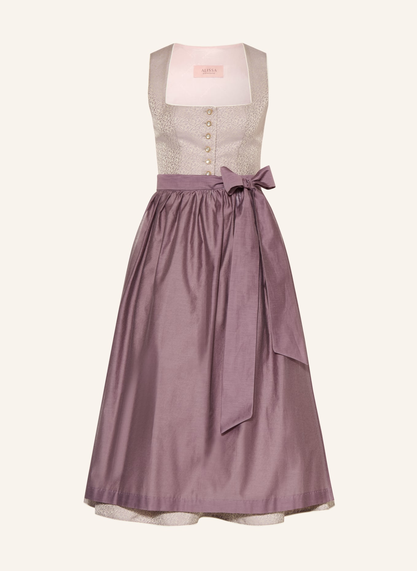 ALISSA BY KINGA MATHE Jacquard-Dirndl ELISABETH: ALTROSA / HELLROSA / HELLLILA