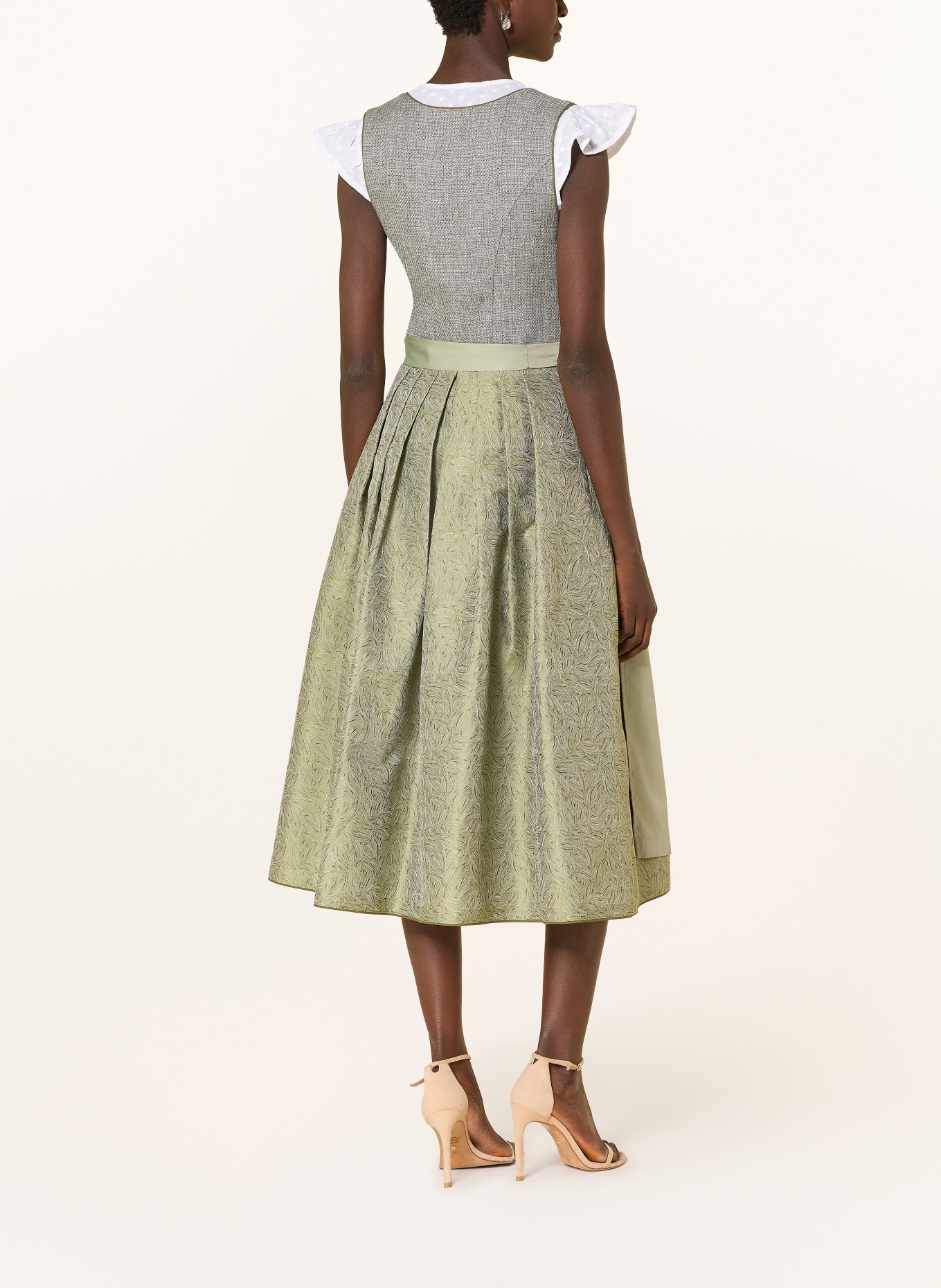 ALISSA BY KINGA MATHE Dirndl THEA: SVĚTLE ZELENÁ / MÁTOVÁ