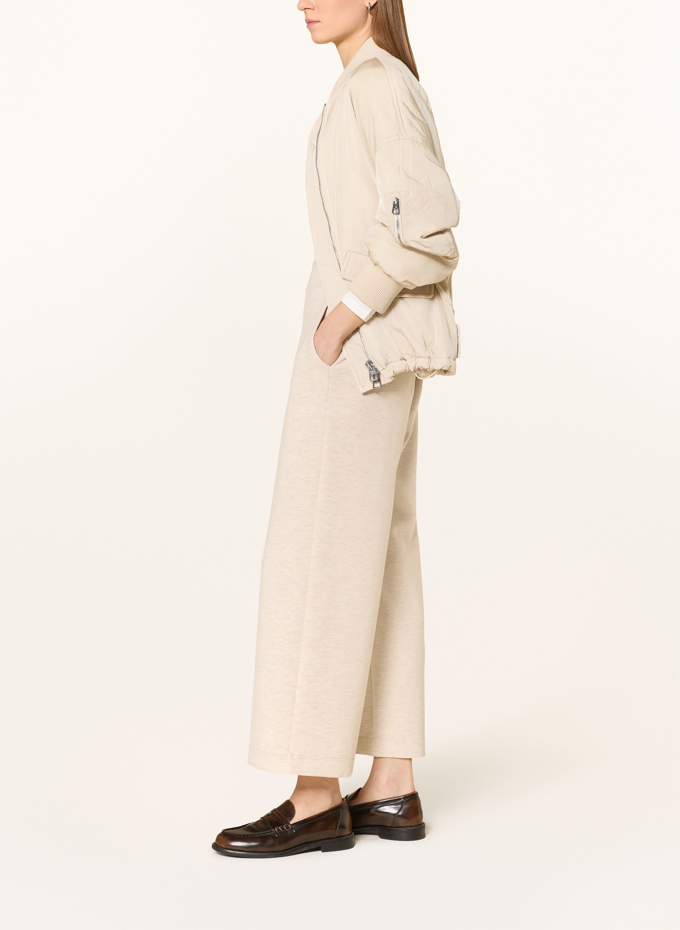 MOS MOSH Spodnie dresowe MMNAMARA: JASNOBRĄZOWY