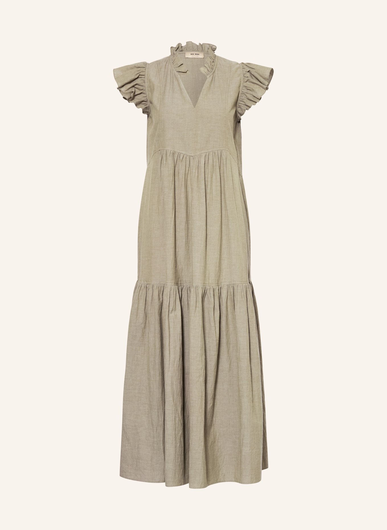 MOS MOSH Šaty MMWALDY IZHA s volánky: SVĚTLE ZELENÁ