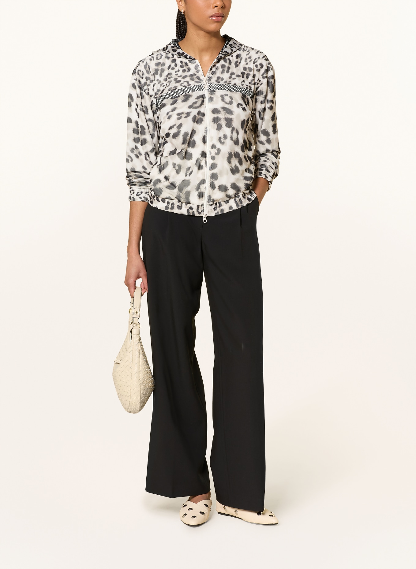 SPORTALM mikina: ČERNOŠEDÁ / REŽNÁ / ČERNÁ