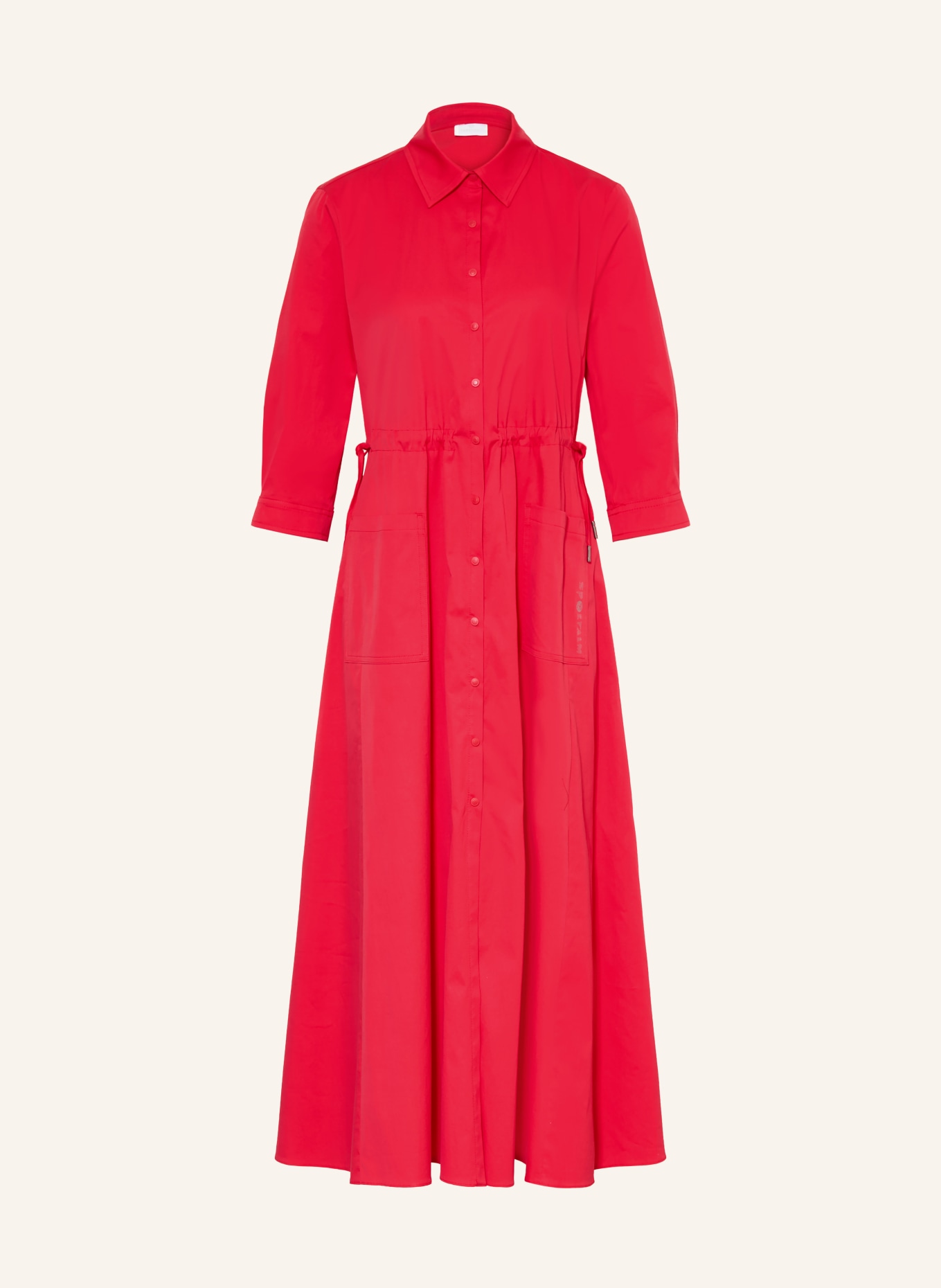 SPORTALM Hemdblusenkleid mit 3/4-Arm: ROT