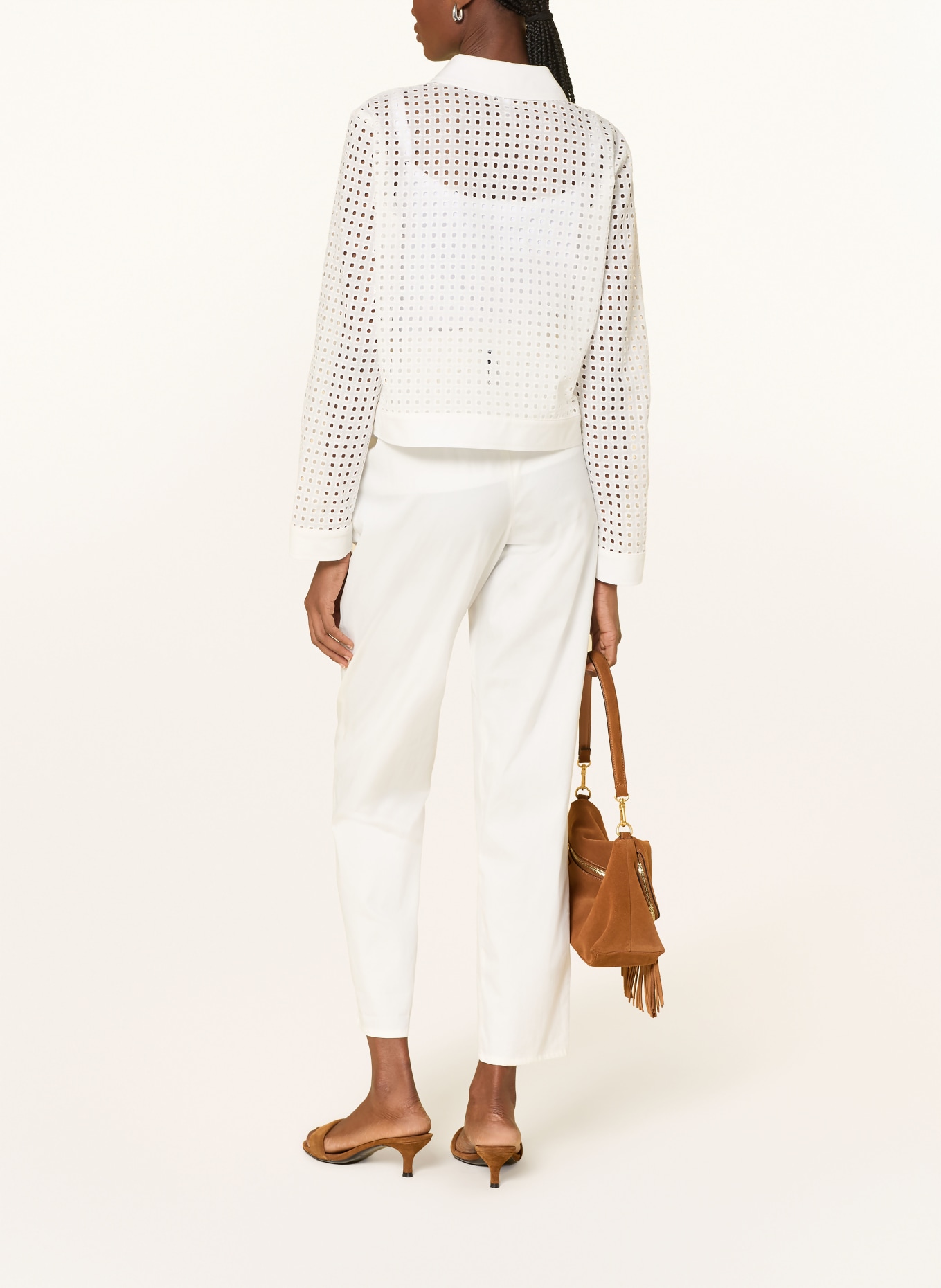 SPORTALM Paperbag-Hose: WEISS