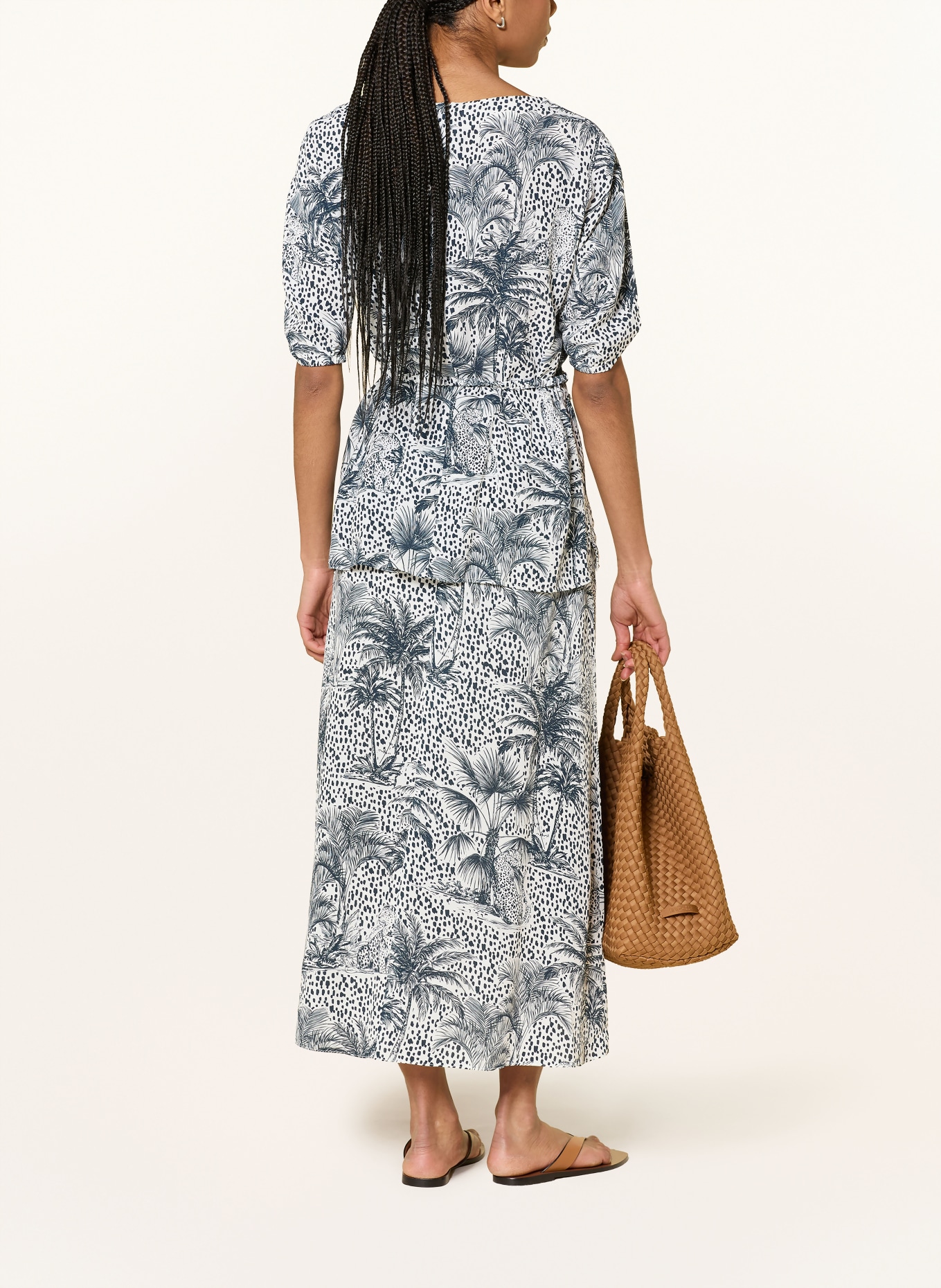 SPORTALM blůza: TMAVĚ MODRÁ / BÍLÁ