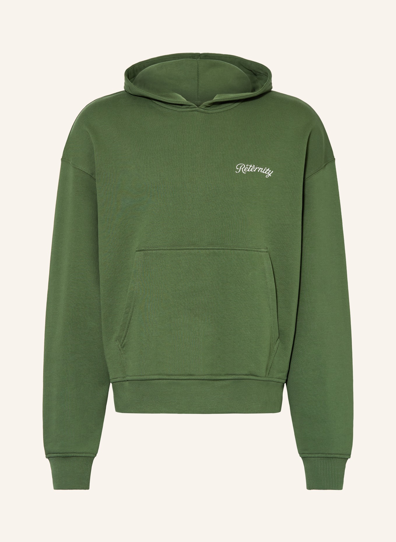 RETERNITY bluza z kapturem: ZIELONY / BIAŁY