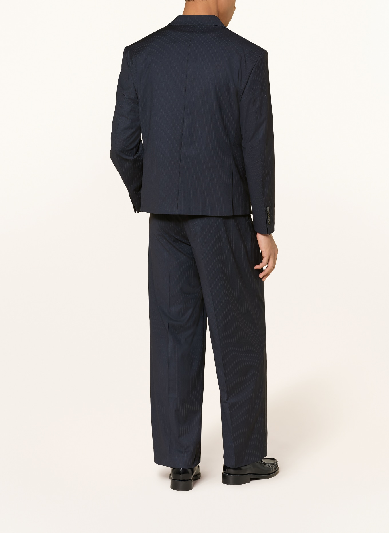 RETERNITY SIGNE suit jacket, oversized fit: PINSTRIPE BLUE