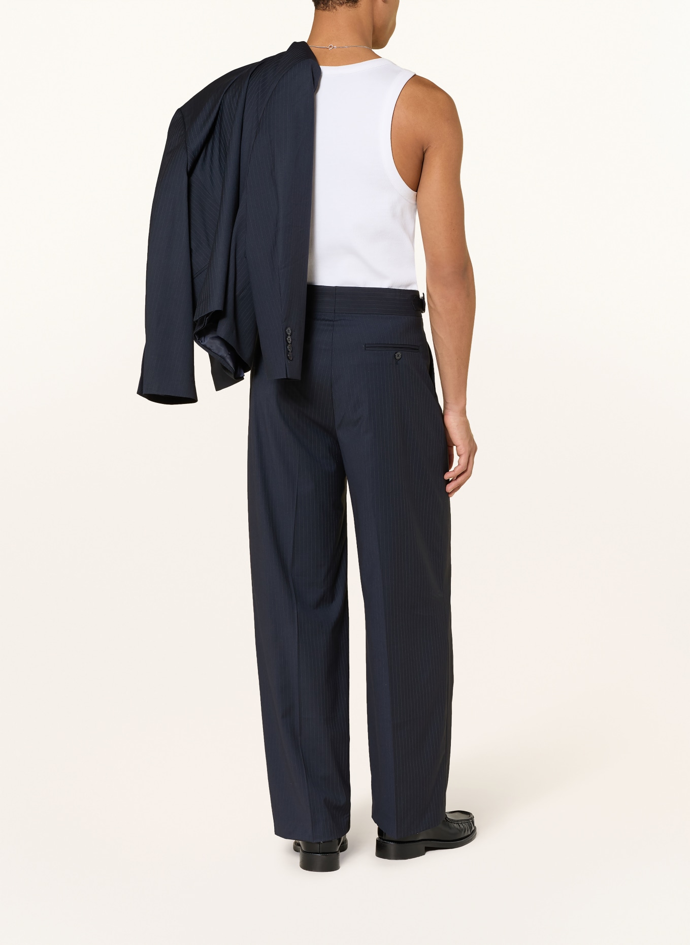 RETERNITY Anzughose Baggy Fit: PINSTRIPE BLUE