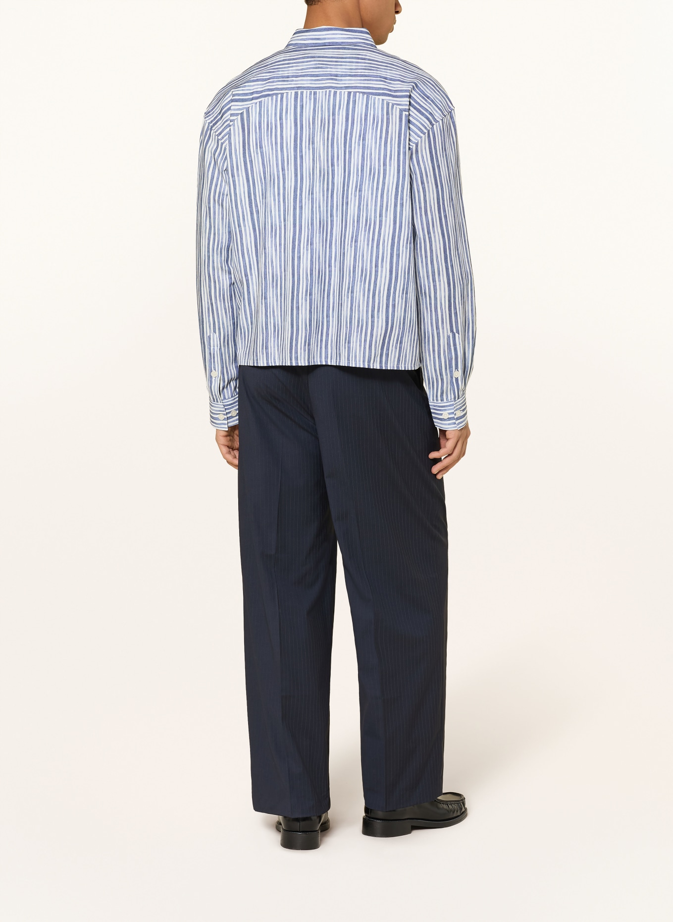 RETERNITY Hemd Comfort Fit: BLAU / WEISS